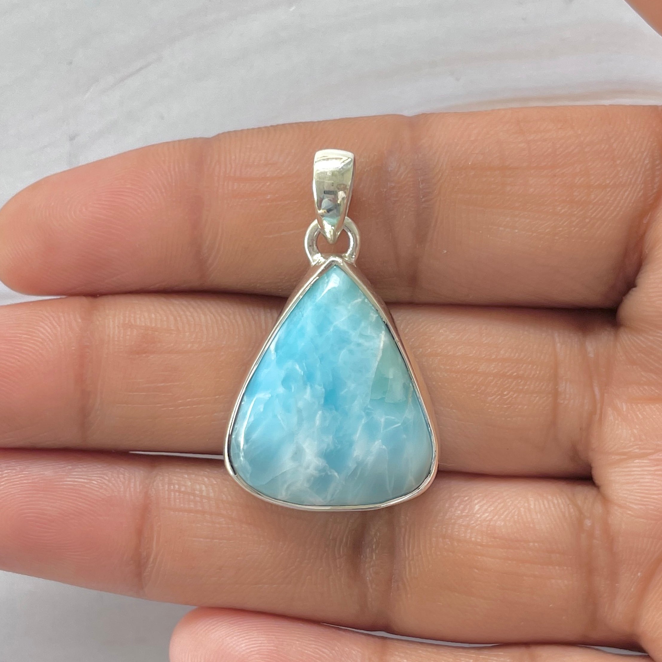 Larimar Pendant-(LAR-1-458)