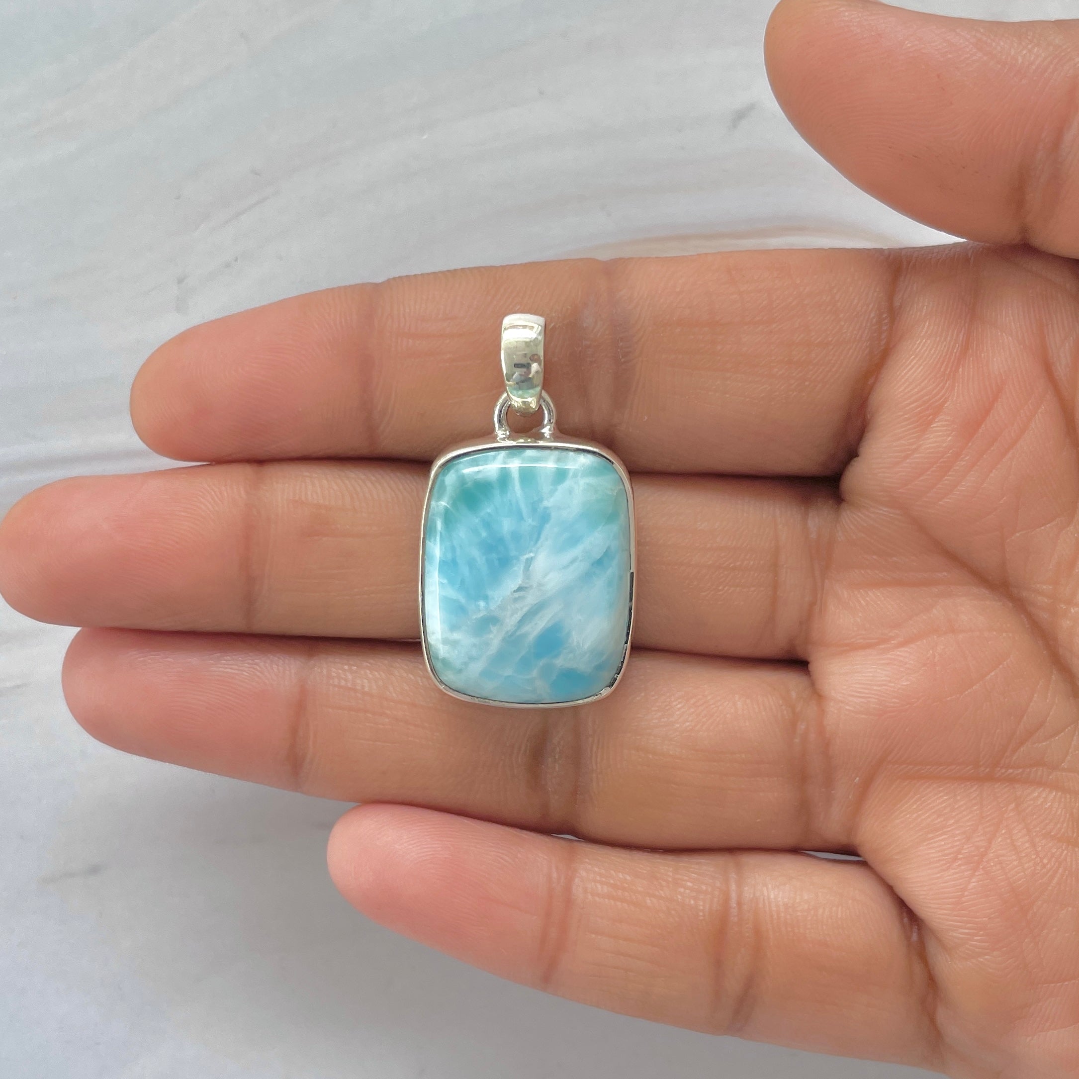 Larimar Pendant-(LAR-1-460)