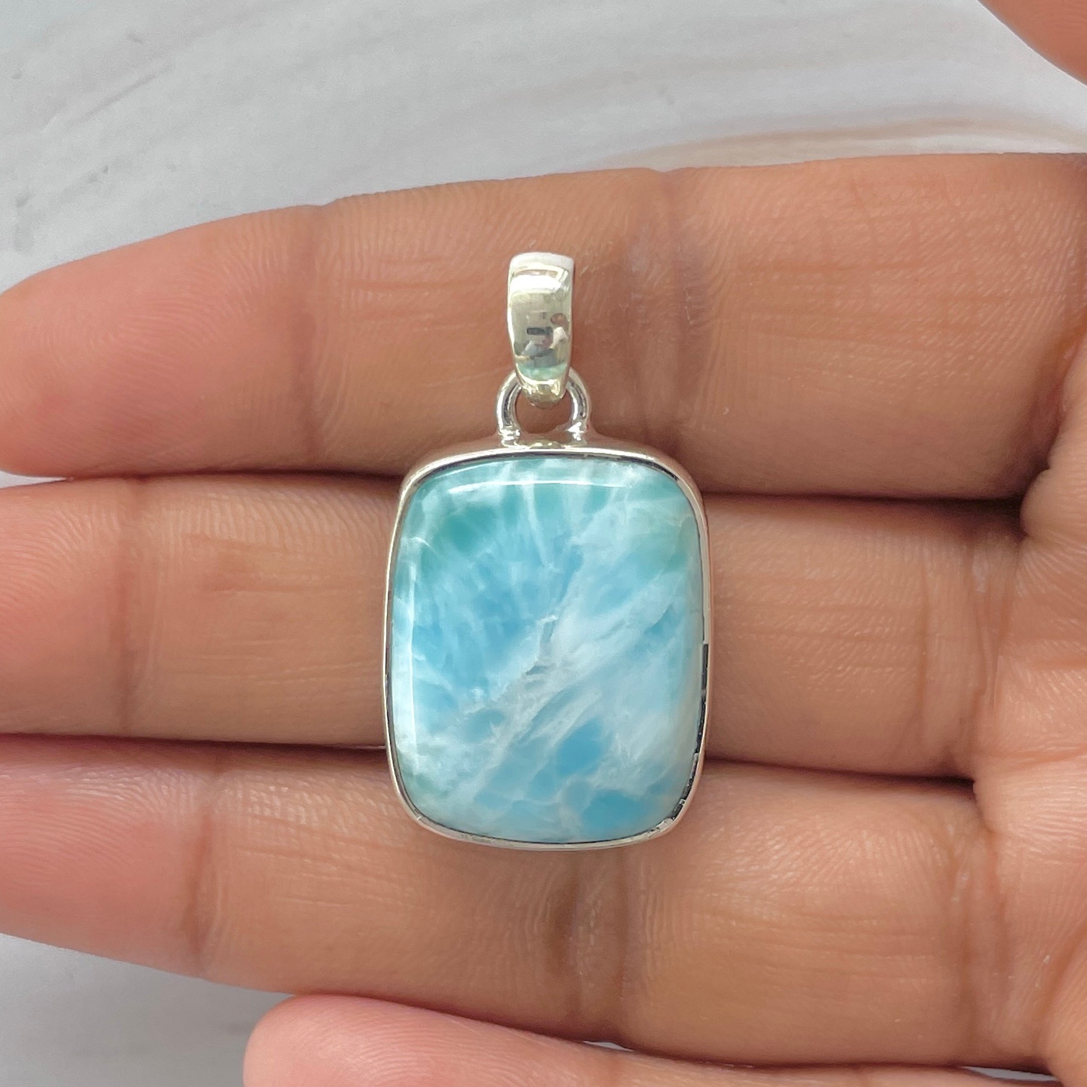 Larimar Pendant-(LAR-1-460)