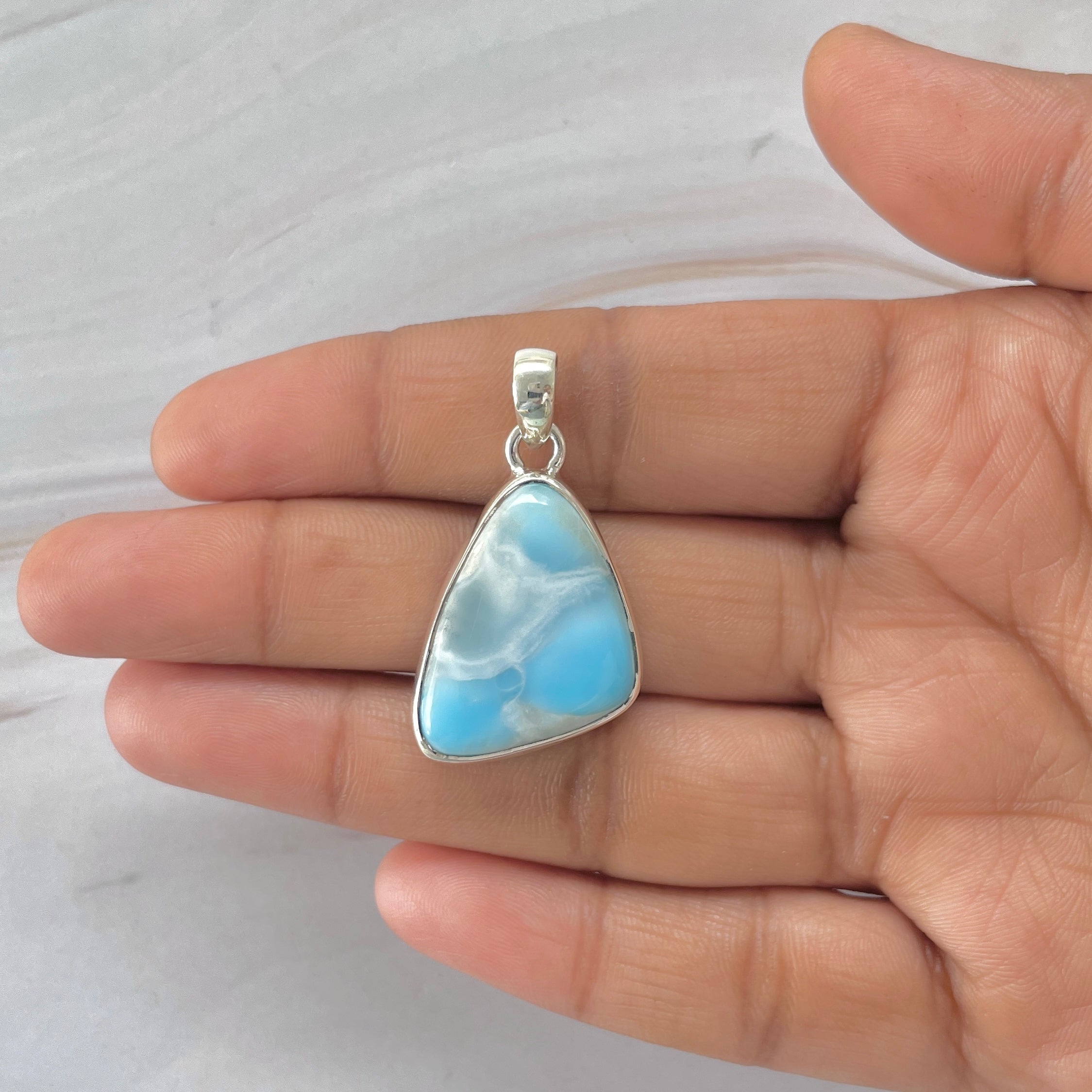 Larimar Pendant-(LAR-1-463)