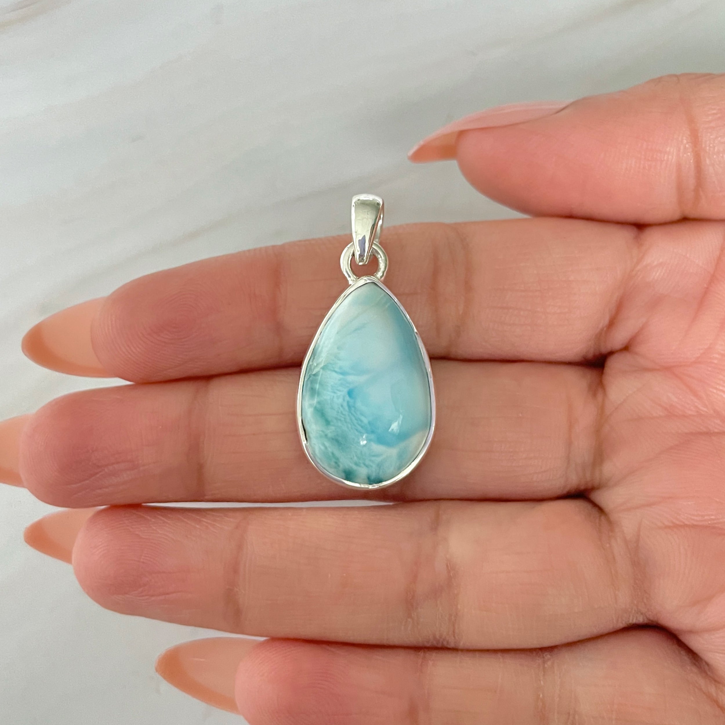 Larimar Pendant-(LAR-1-466)