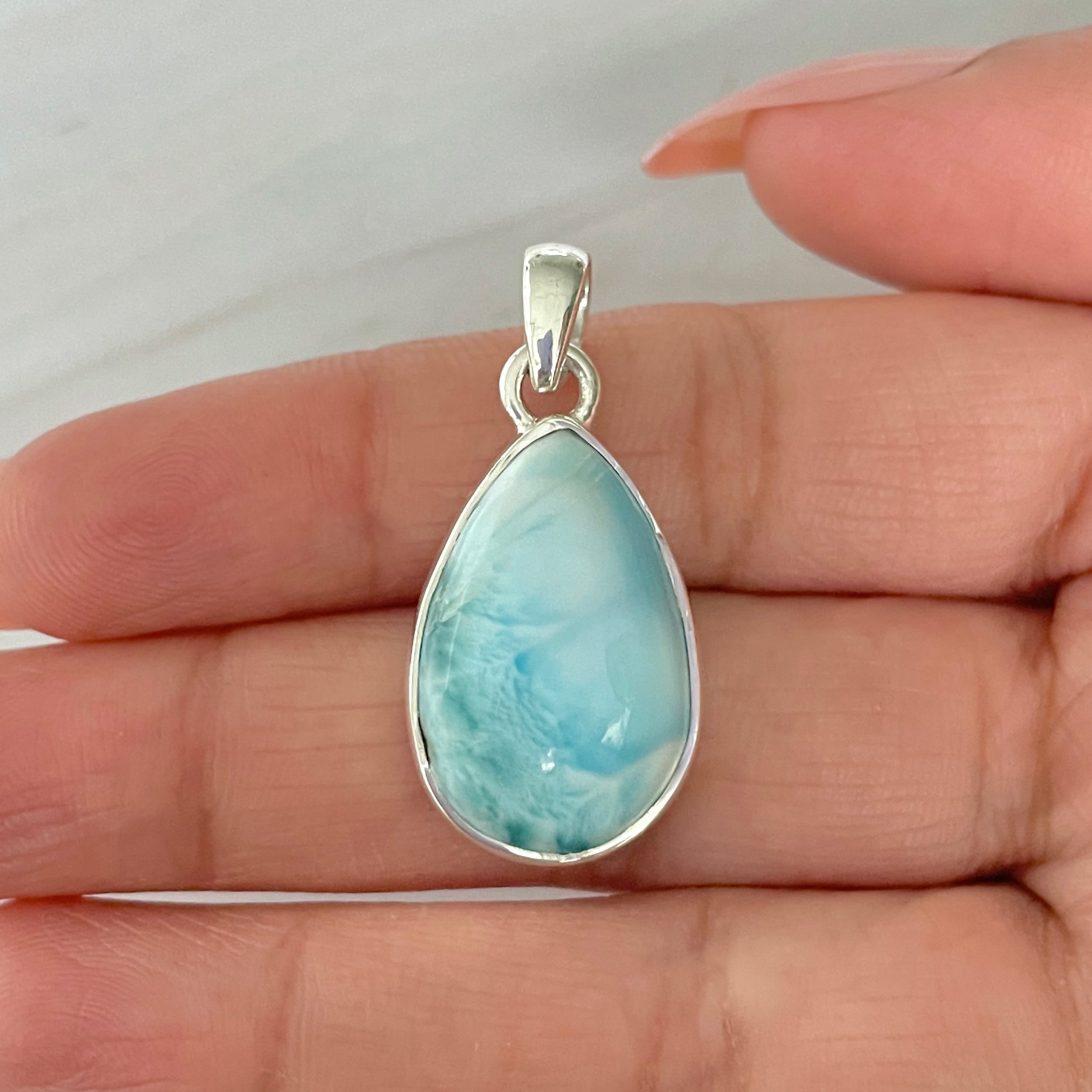 Larimar Pendant-(LAR-1-466)