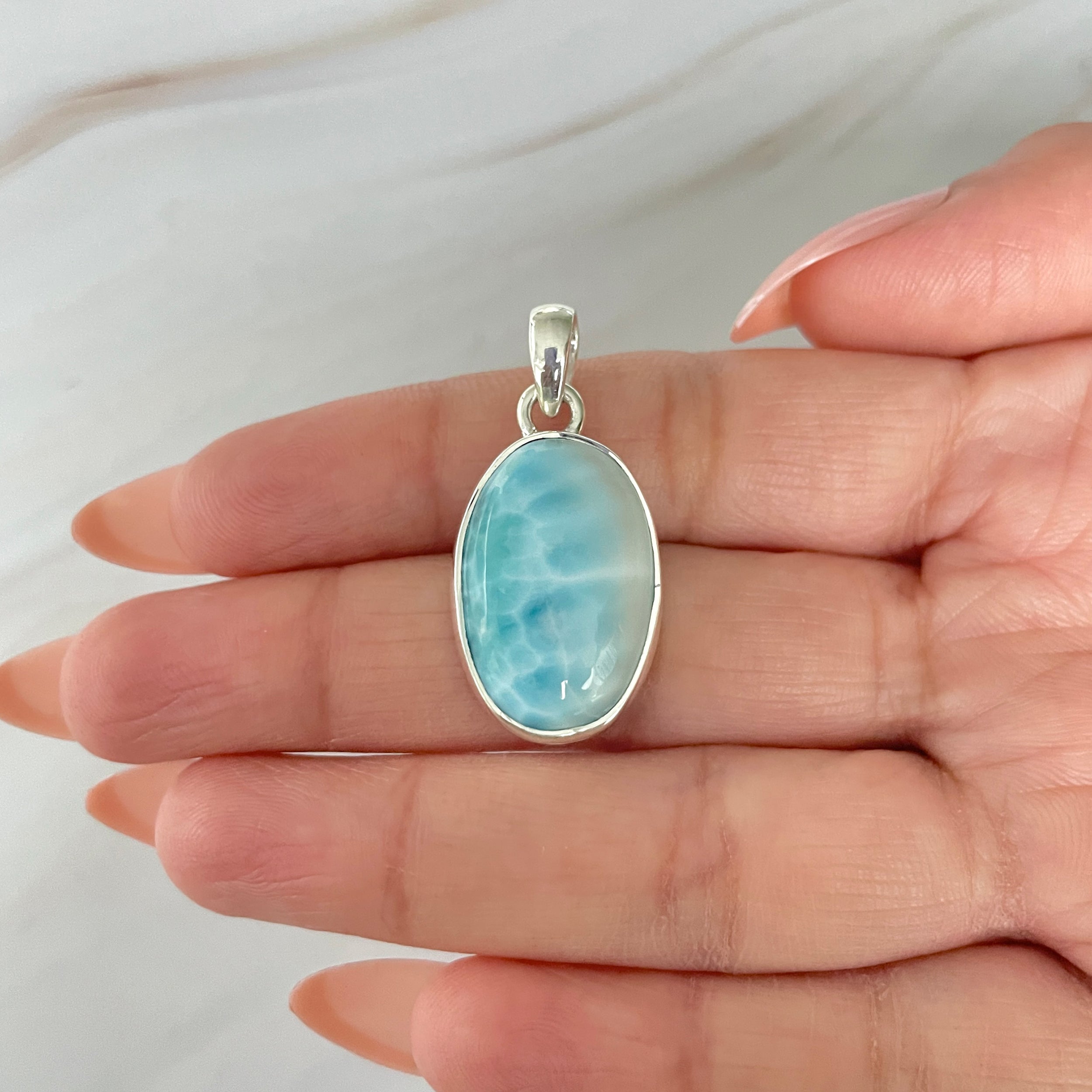 Larimar Pendant-(LAR-1-467)