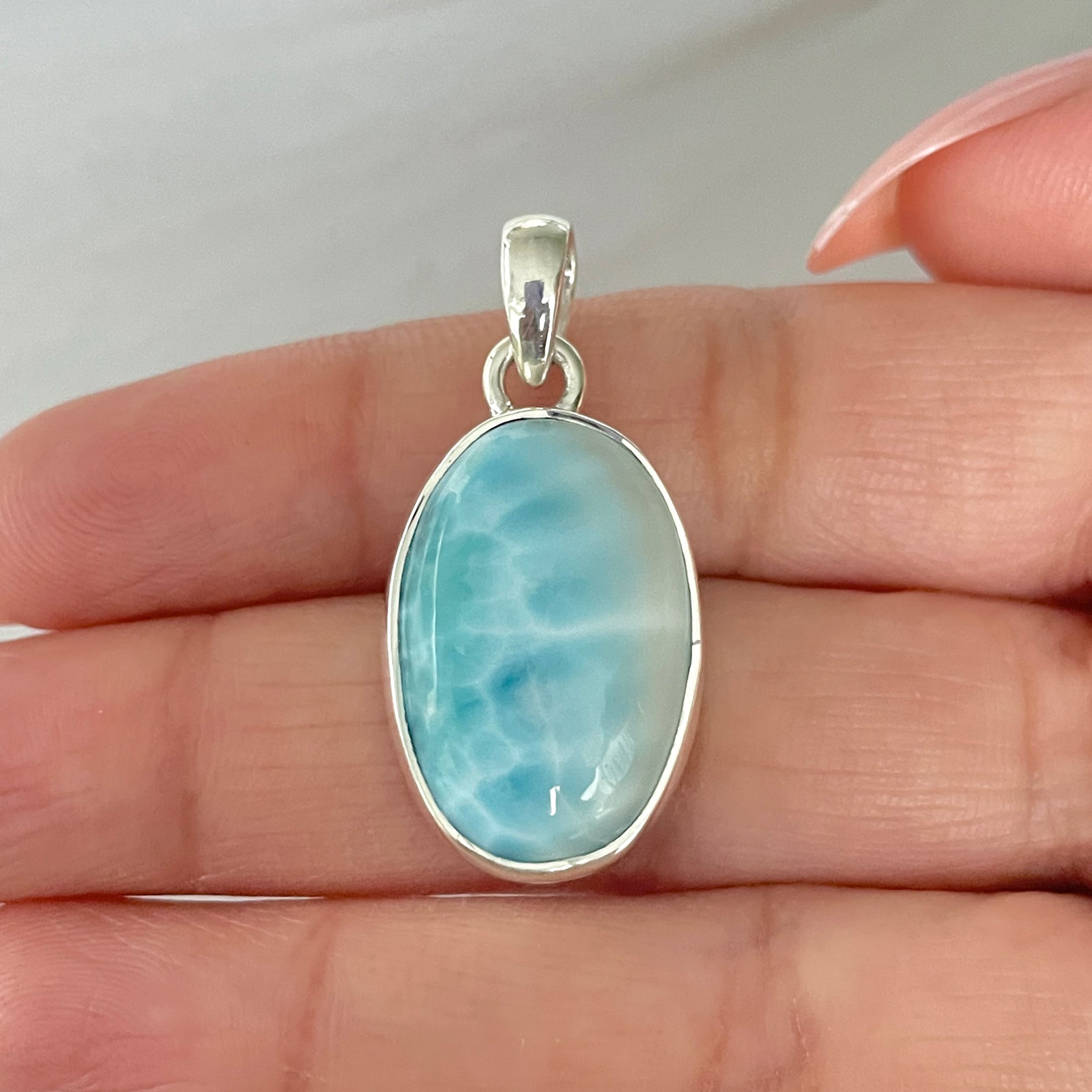 Larimar Pendant-(LAR-1-467)