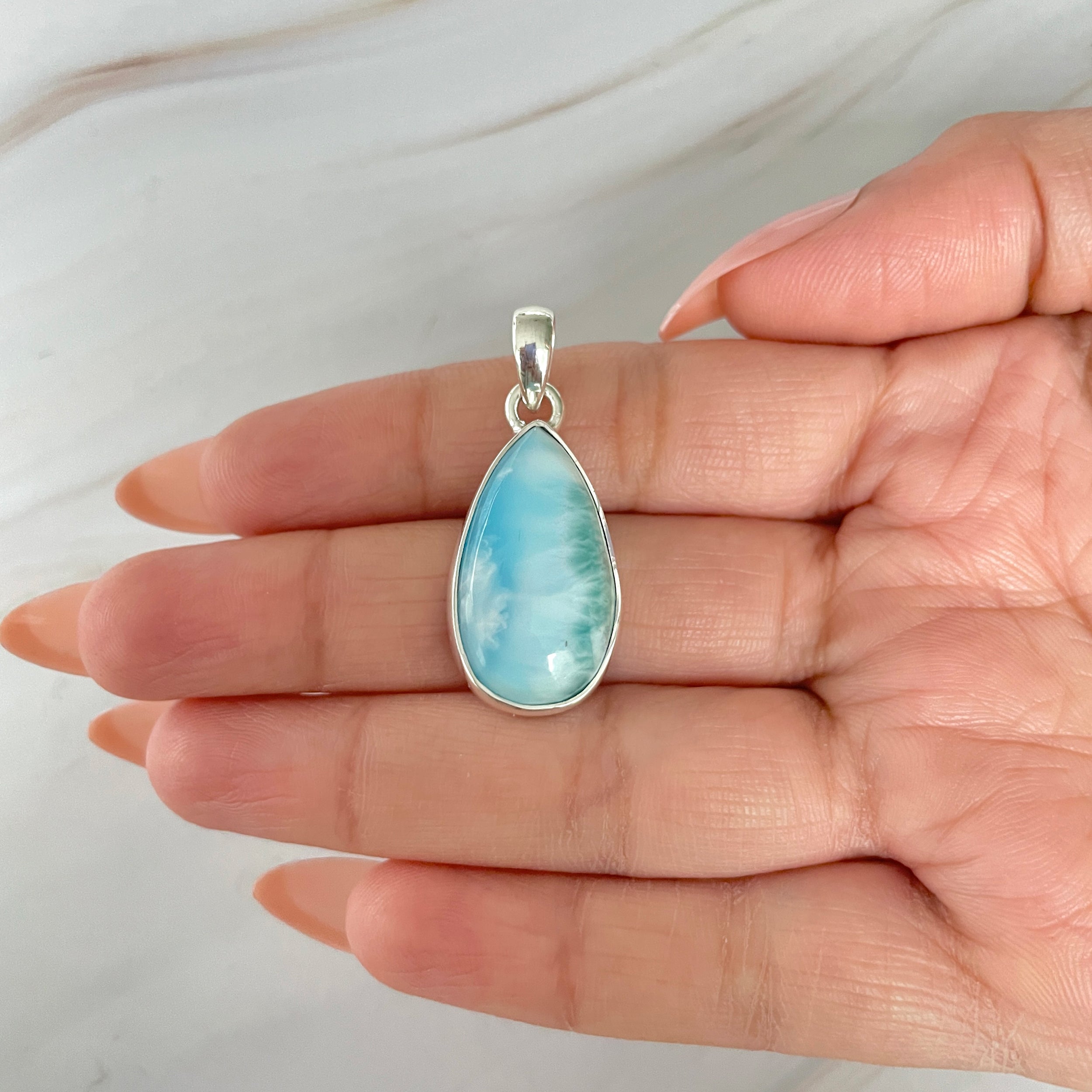 Larimar Pendant-(LAR-1-468)