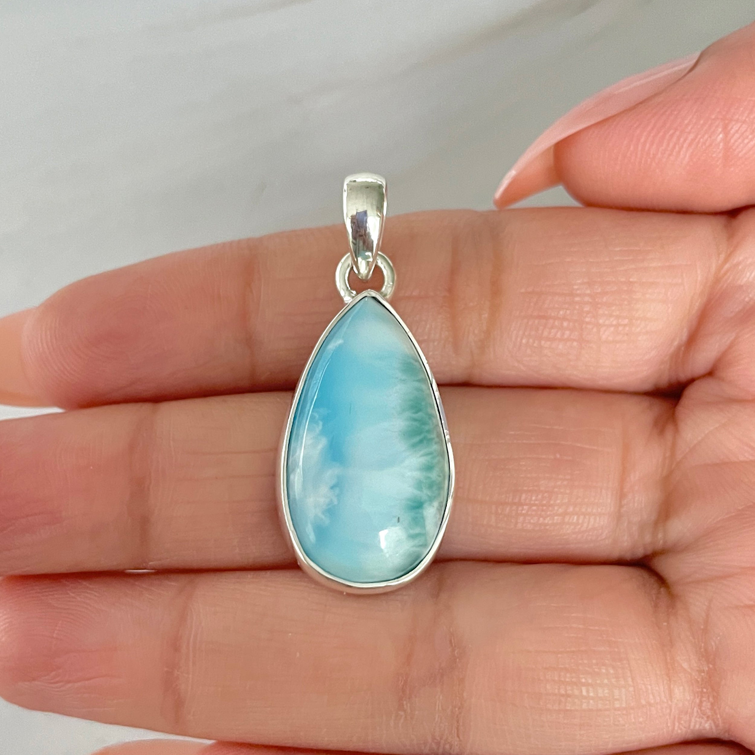 Larimar Pendant-(LAR-1-468)