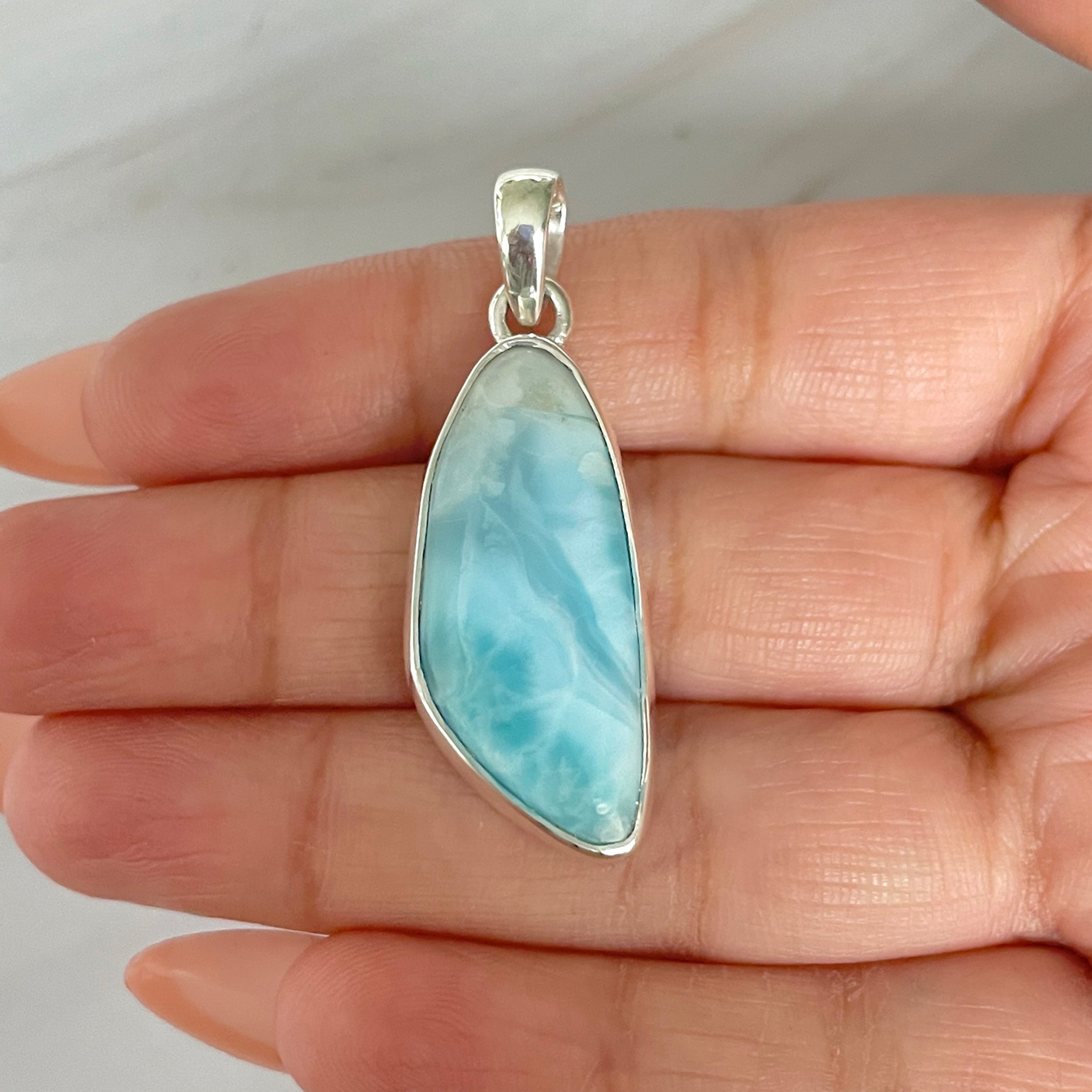 Larimar Pendant-(LAR-1-470)
