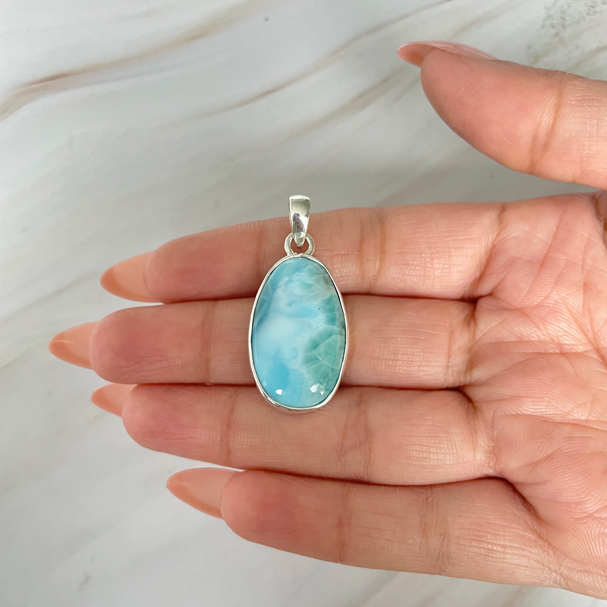 Larimar Pendant-(LAR-1-472)
