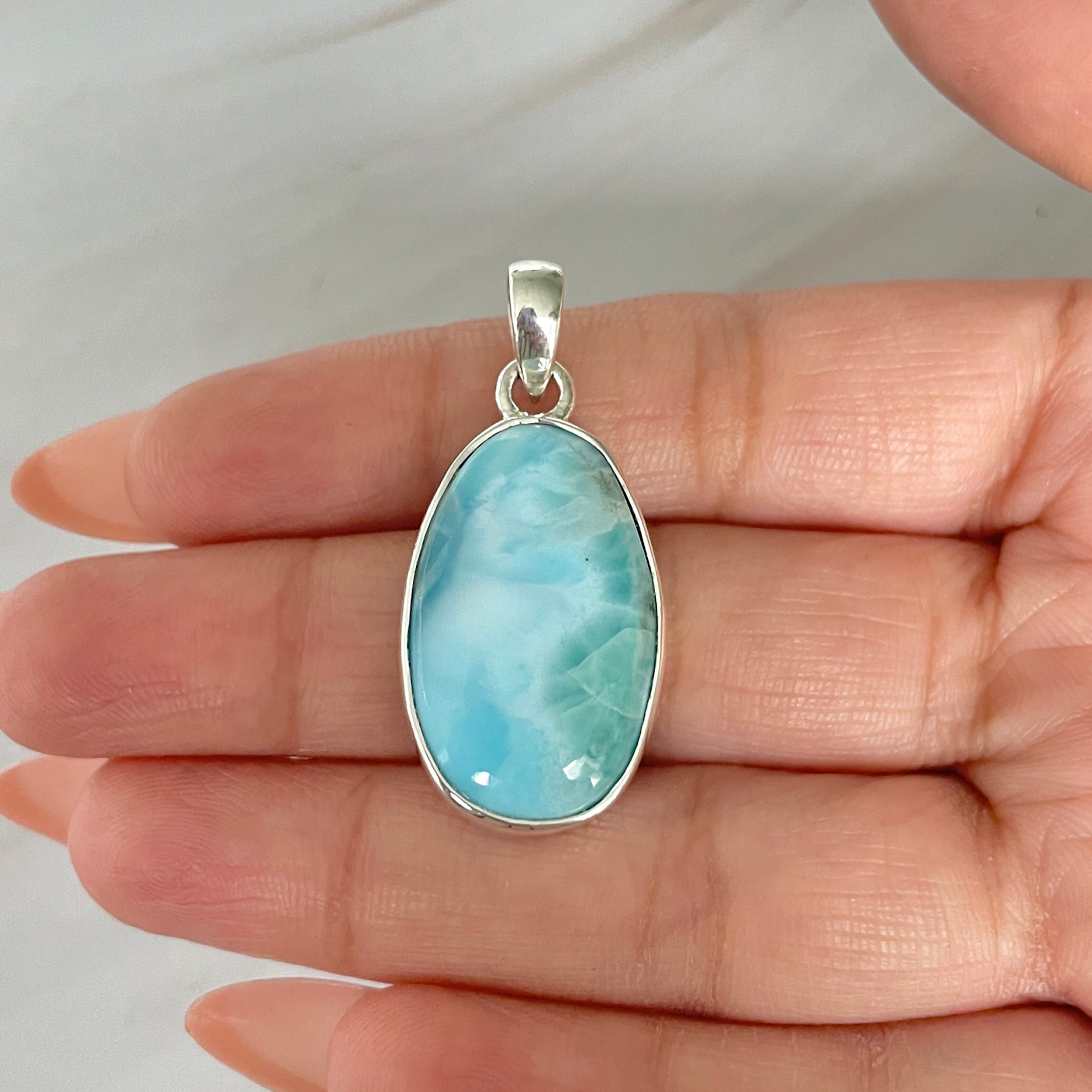 Larimar Pendant-(LAR-1-472)
