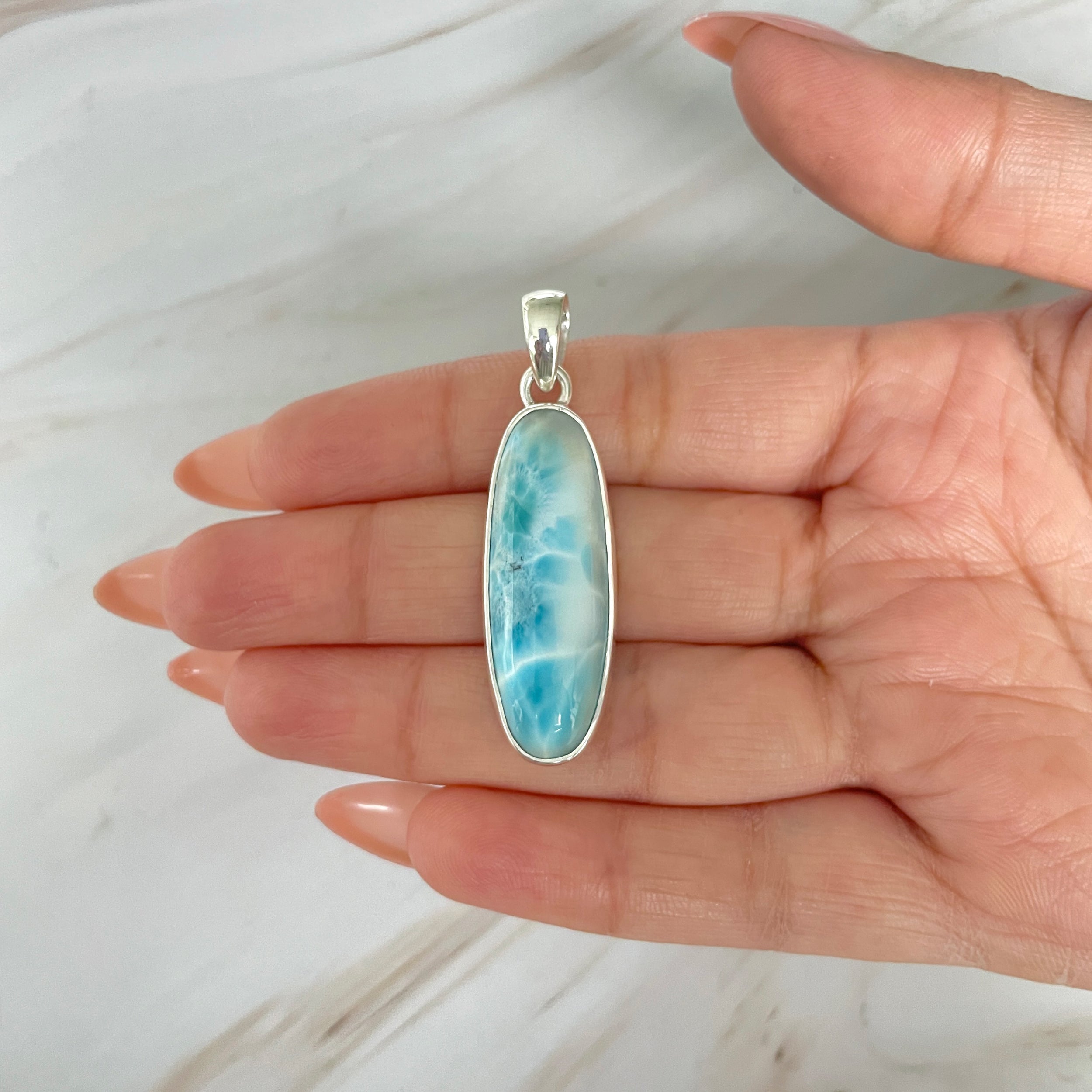 Larimar Pendant-(LAR-1-473)