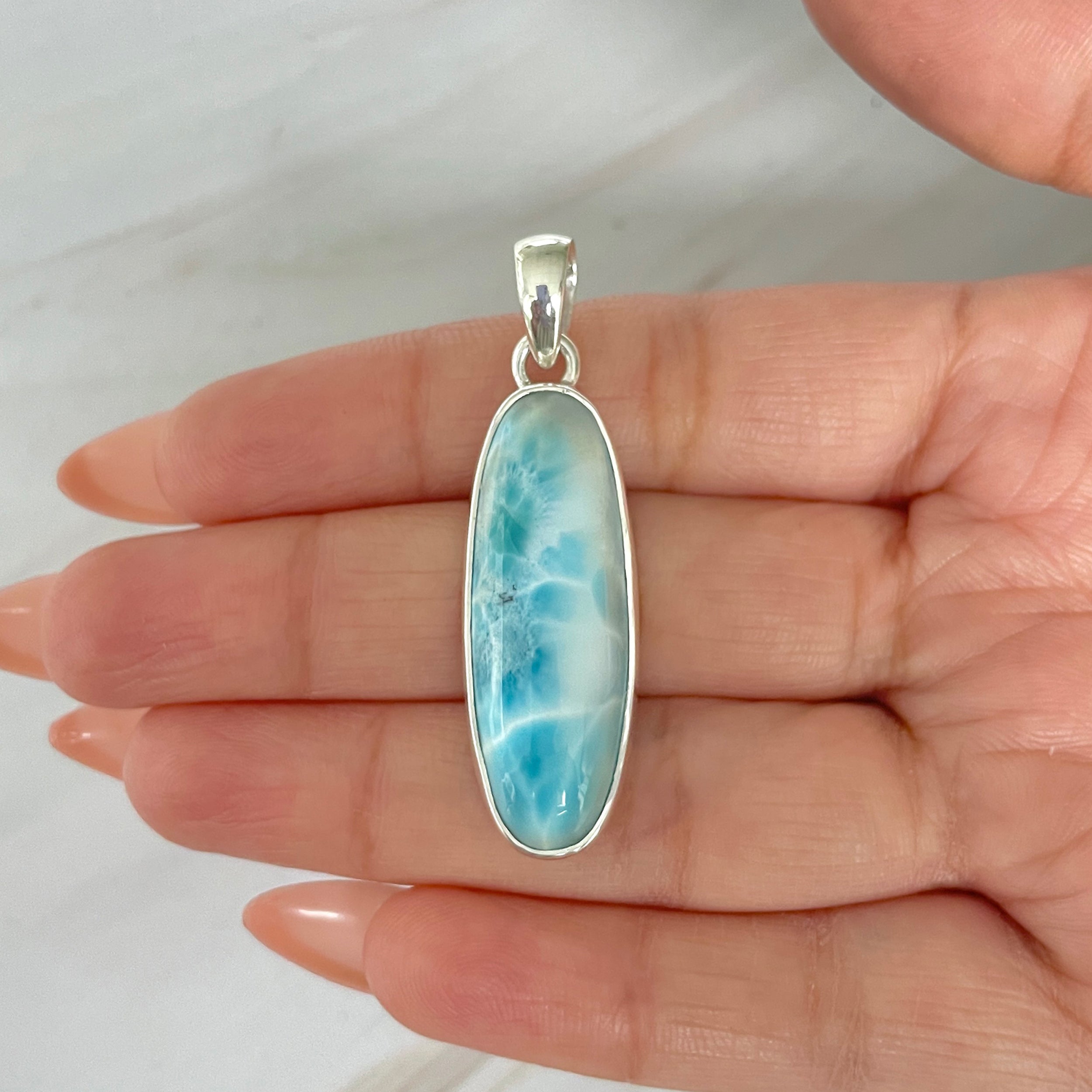 Larimar Pendant-(LAR-1-473)