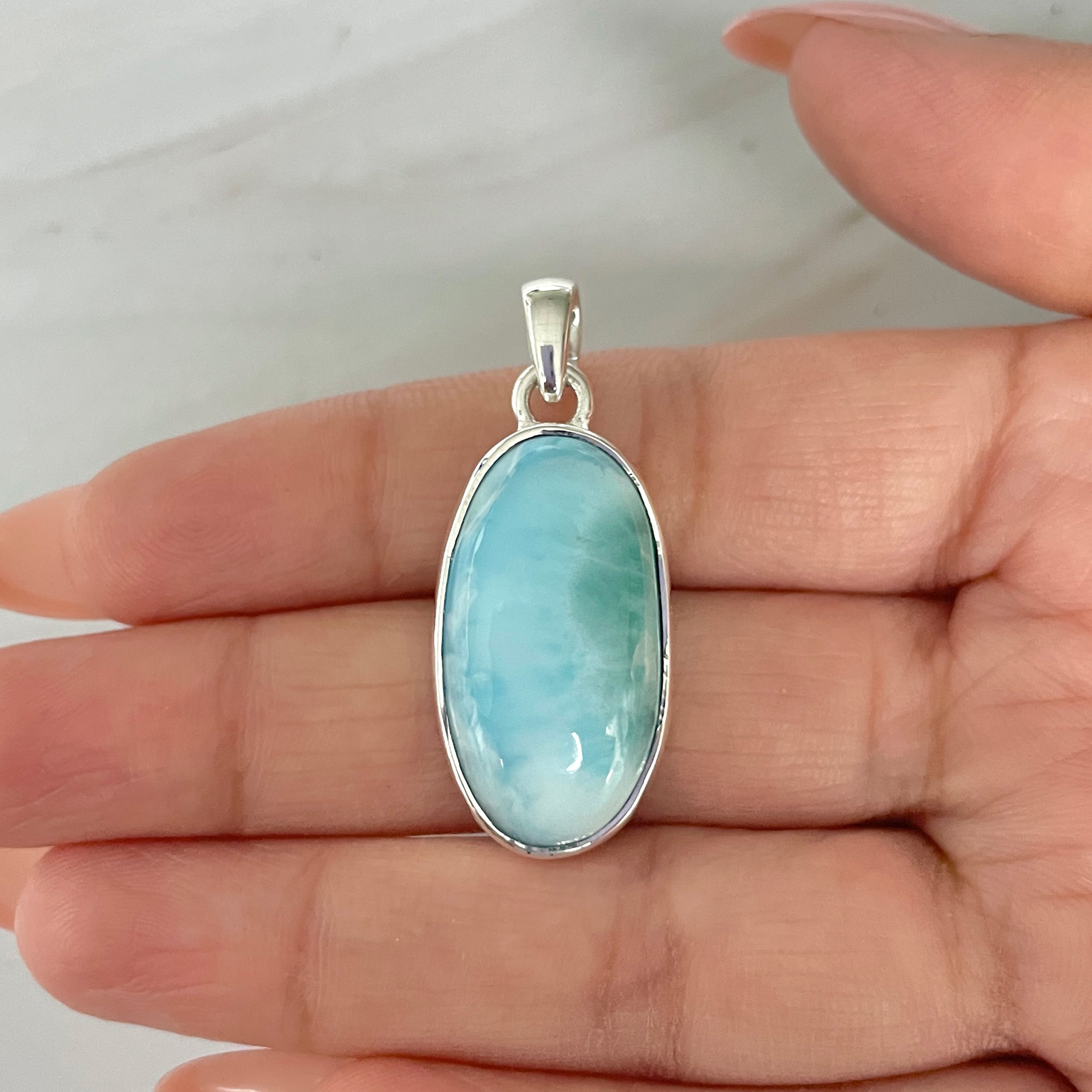 Larimar Pendant-(LAR-1-483)