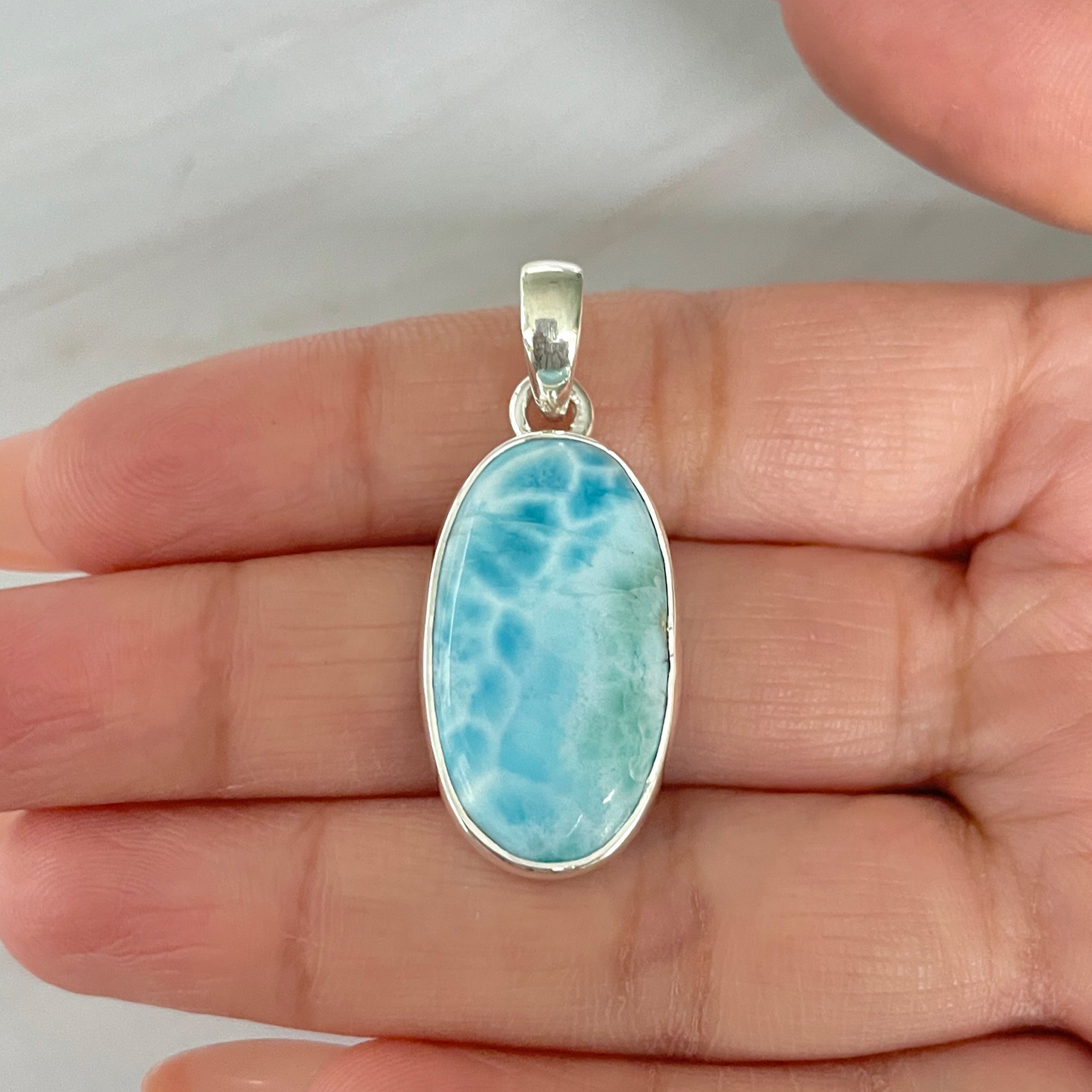 Larimar Pendant-(LAR-1-484)