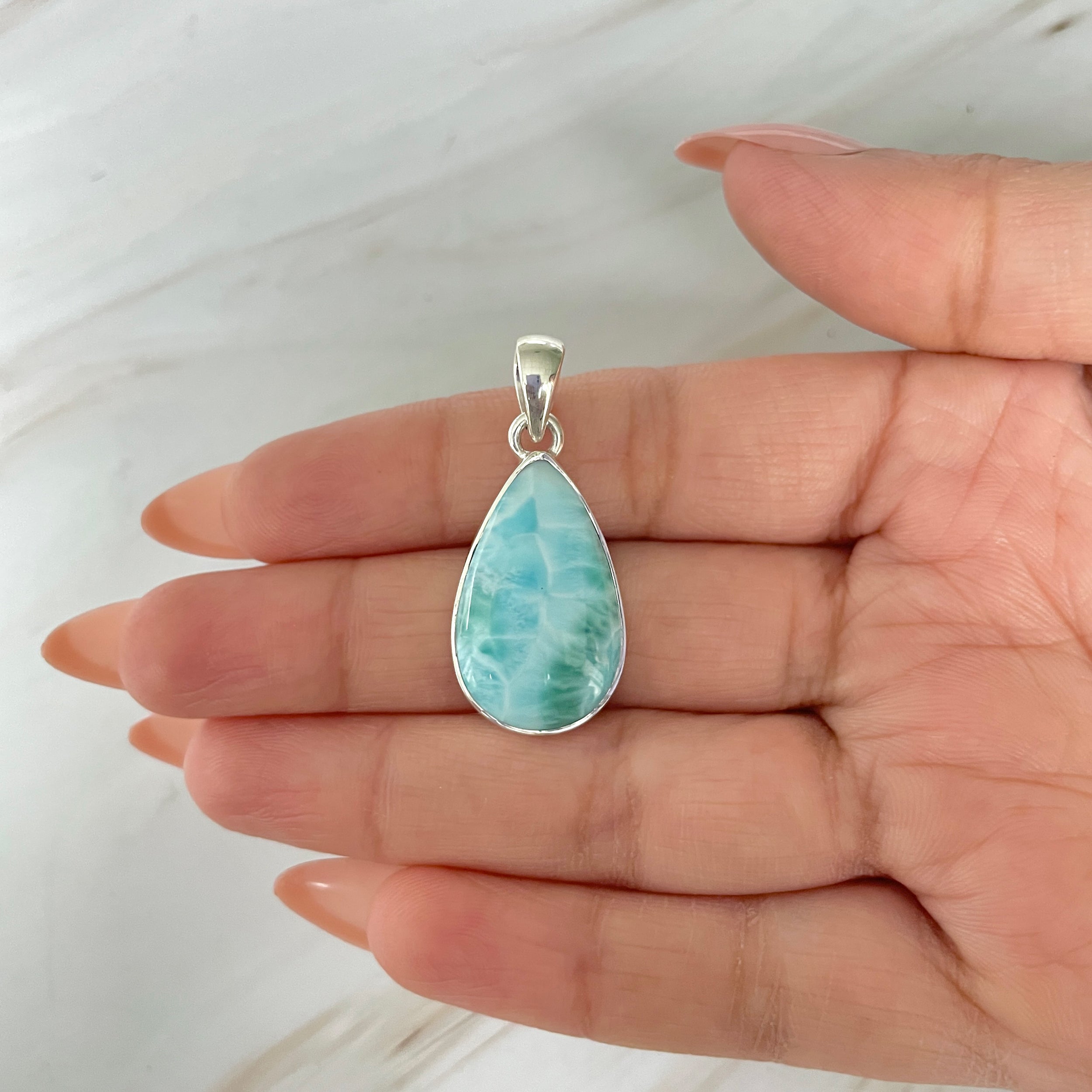 Larimar Pendant-(LAR-1-485)