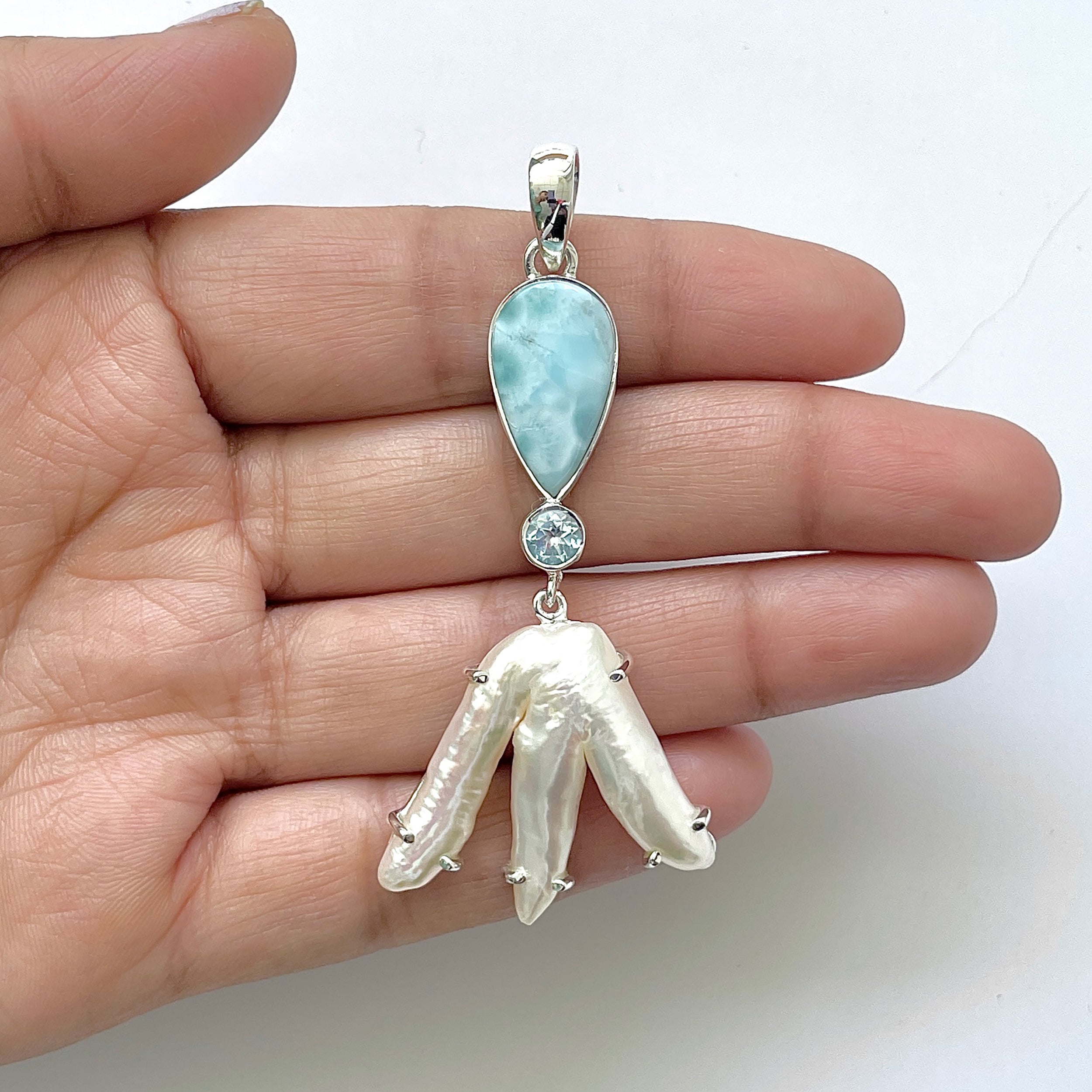 Larimar Pendant-(LAR-1-52)