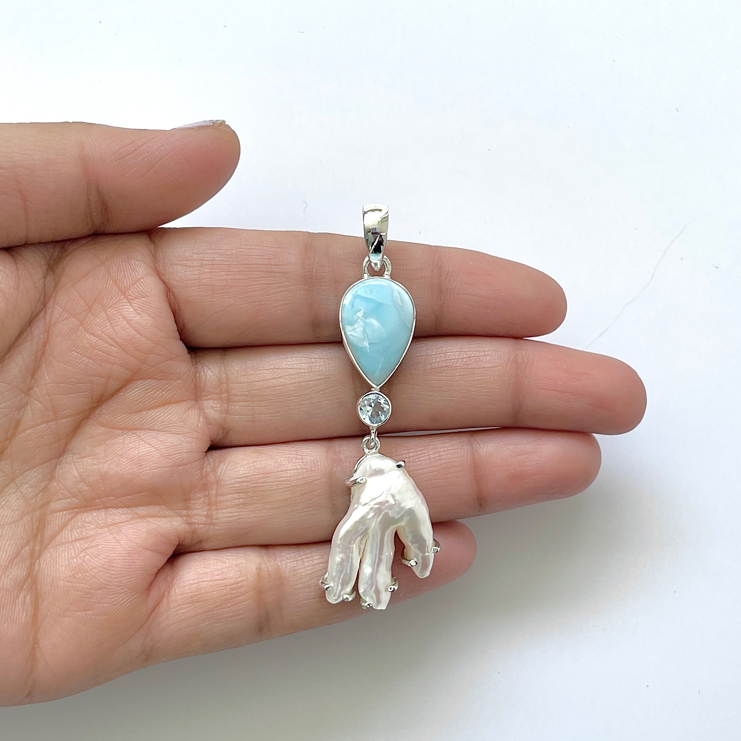 Larimar Pendant-(LAR-1-56)