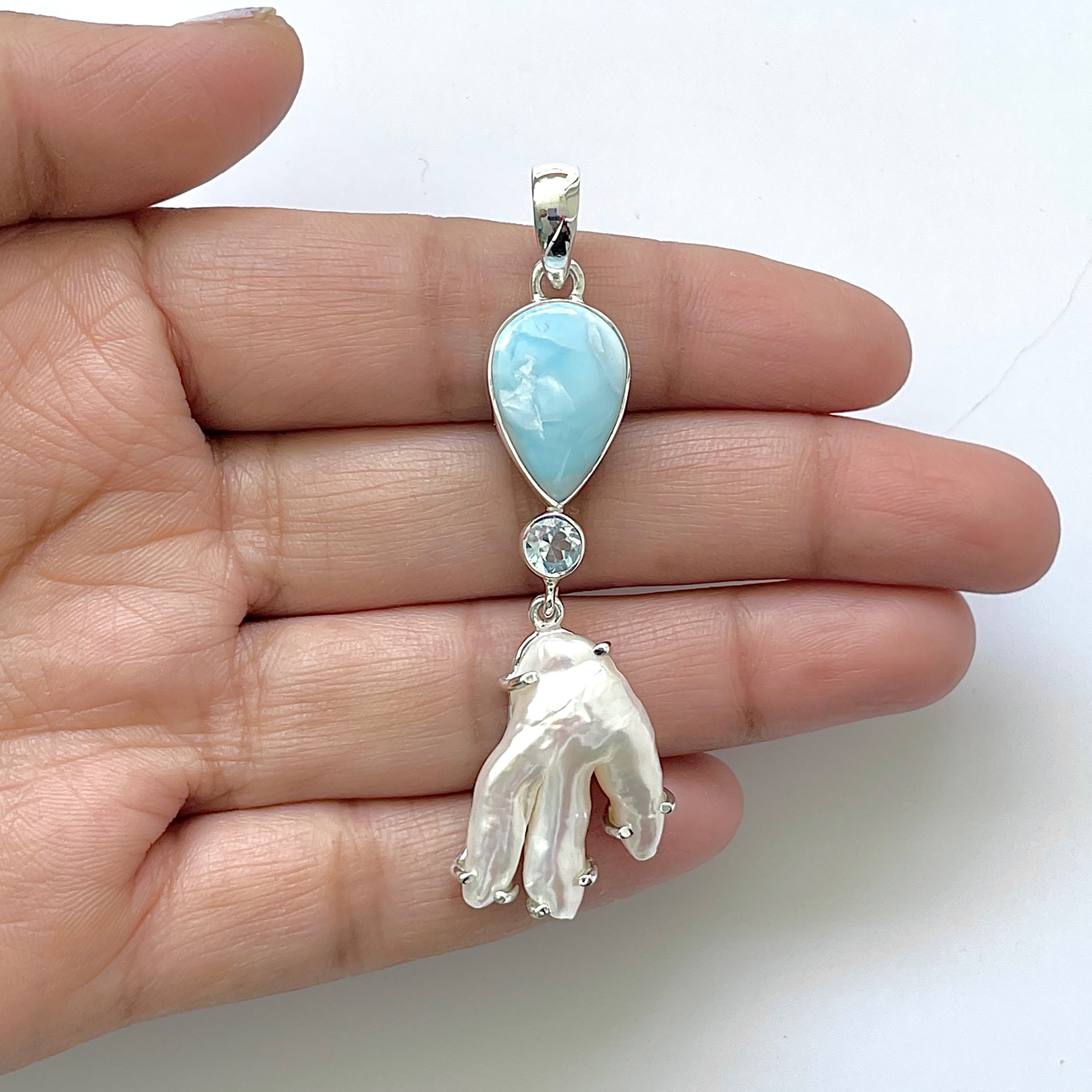 Larimar Pendant-(LAR-1-56)