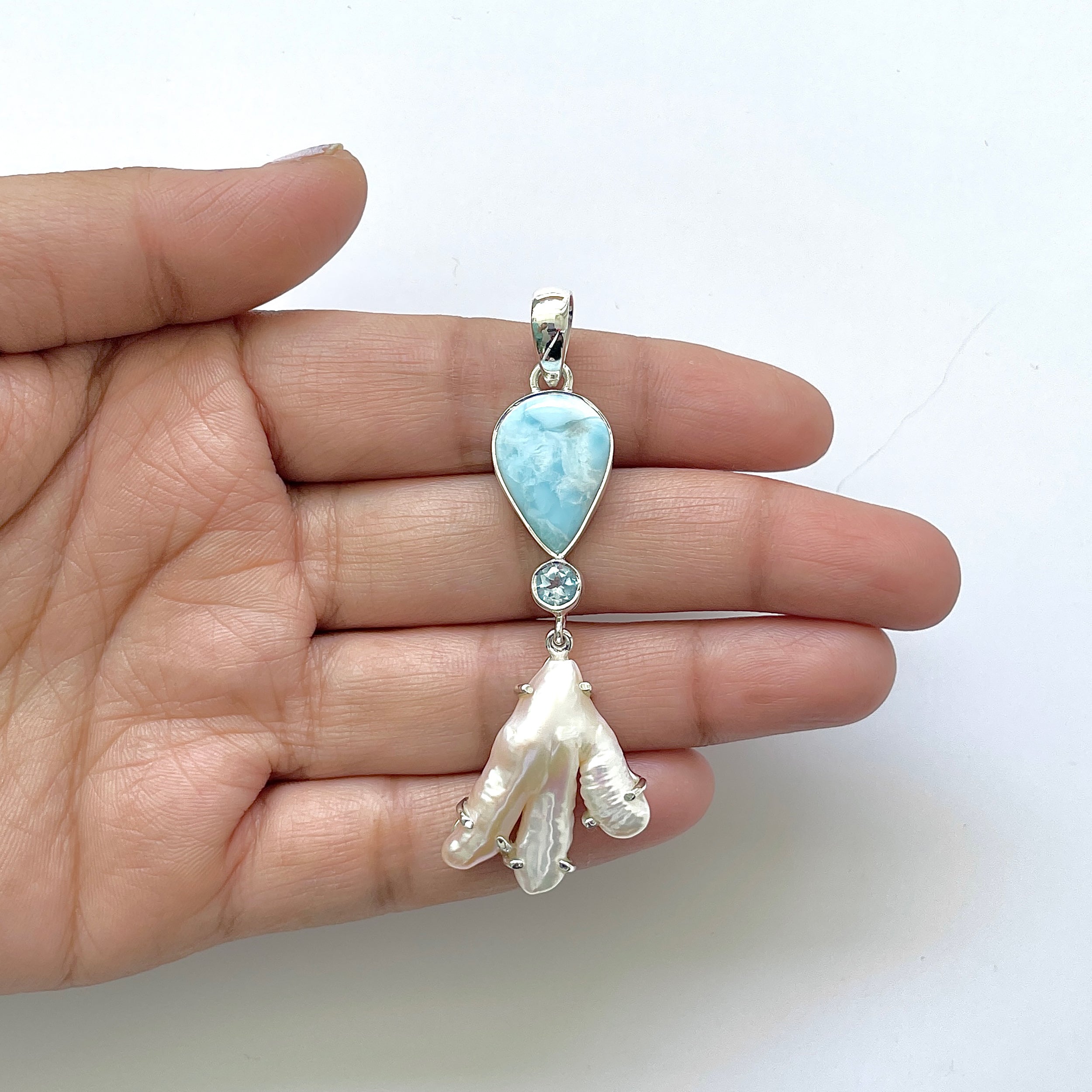 Larimar Pendant-(LAR-1-57)