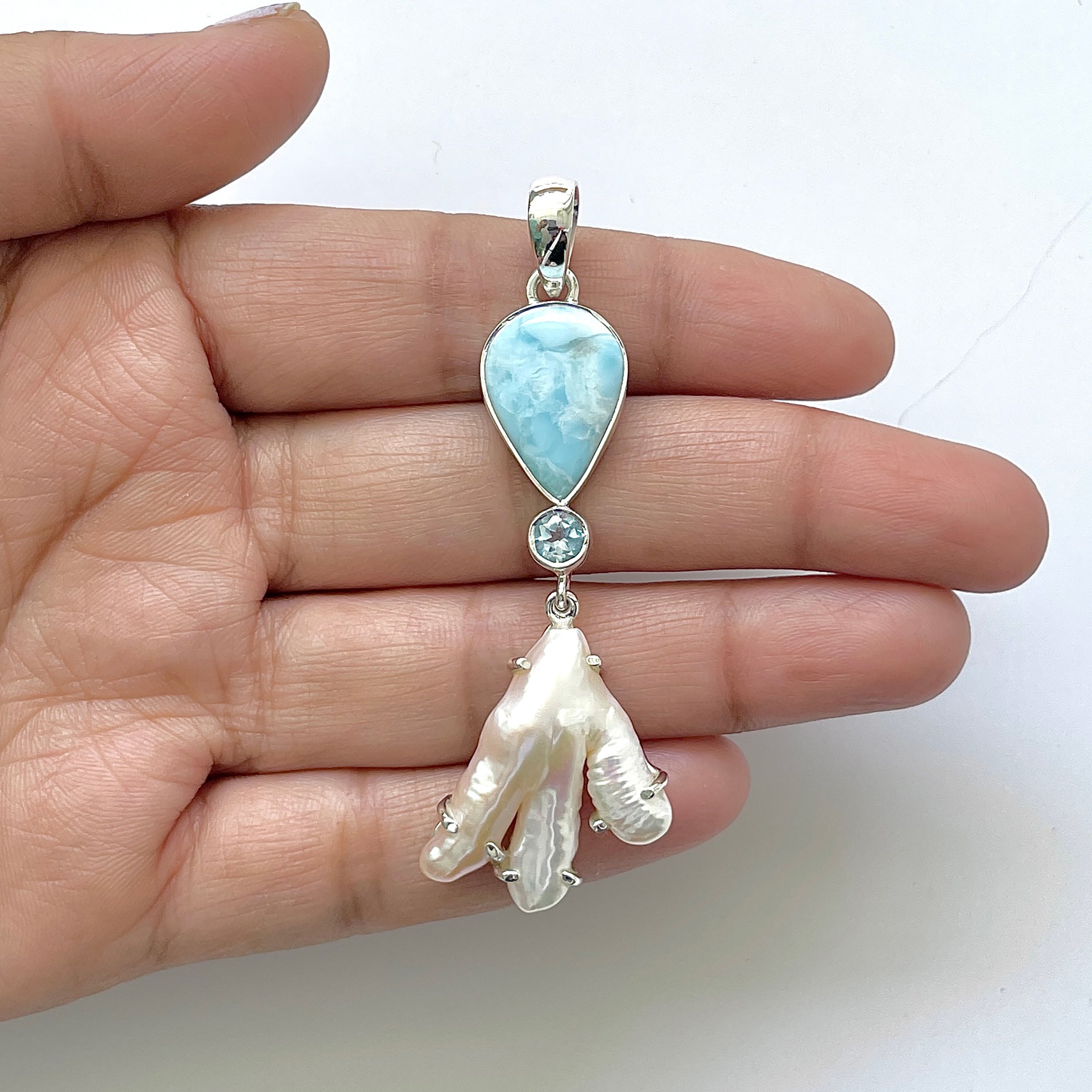 Larimar Pendant-(LAR-1-57)