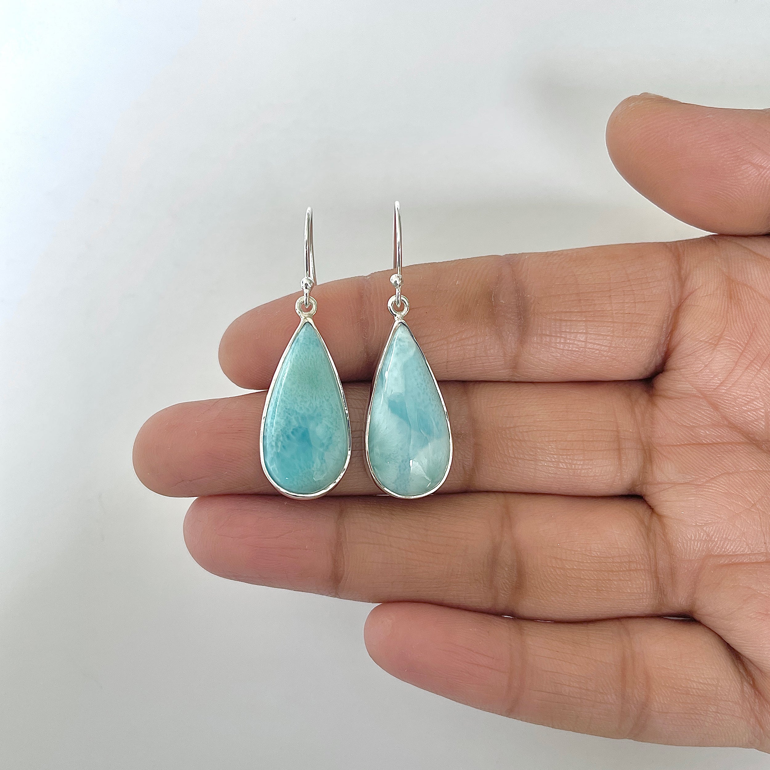 Larimar Earring-(LAR-3-11)