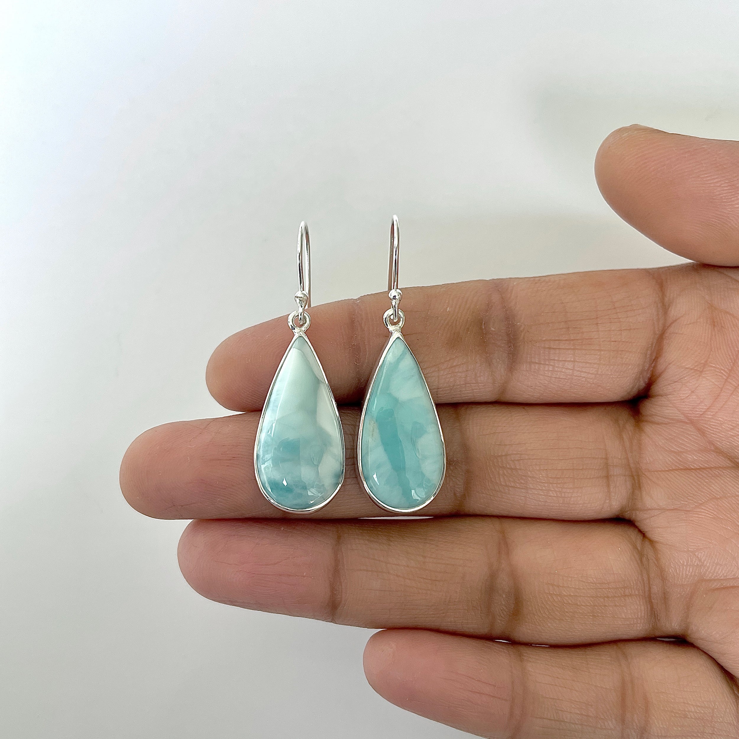 Larimar Earring-(LAR-3-16)