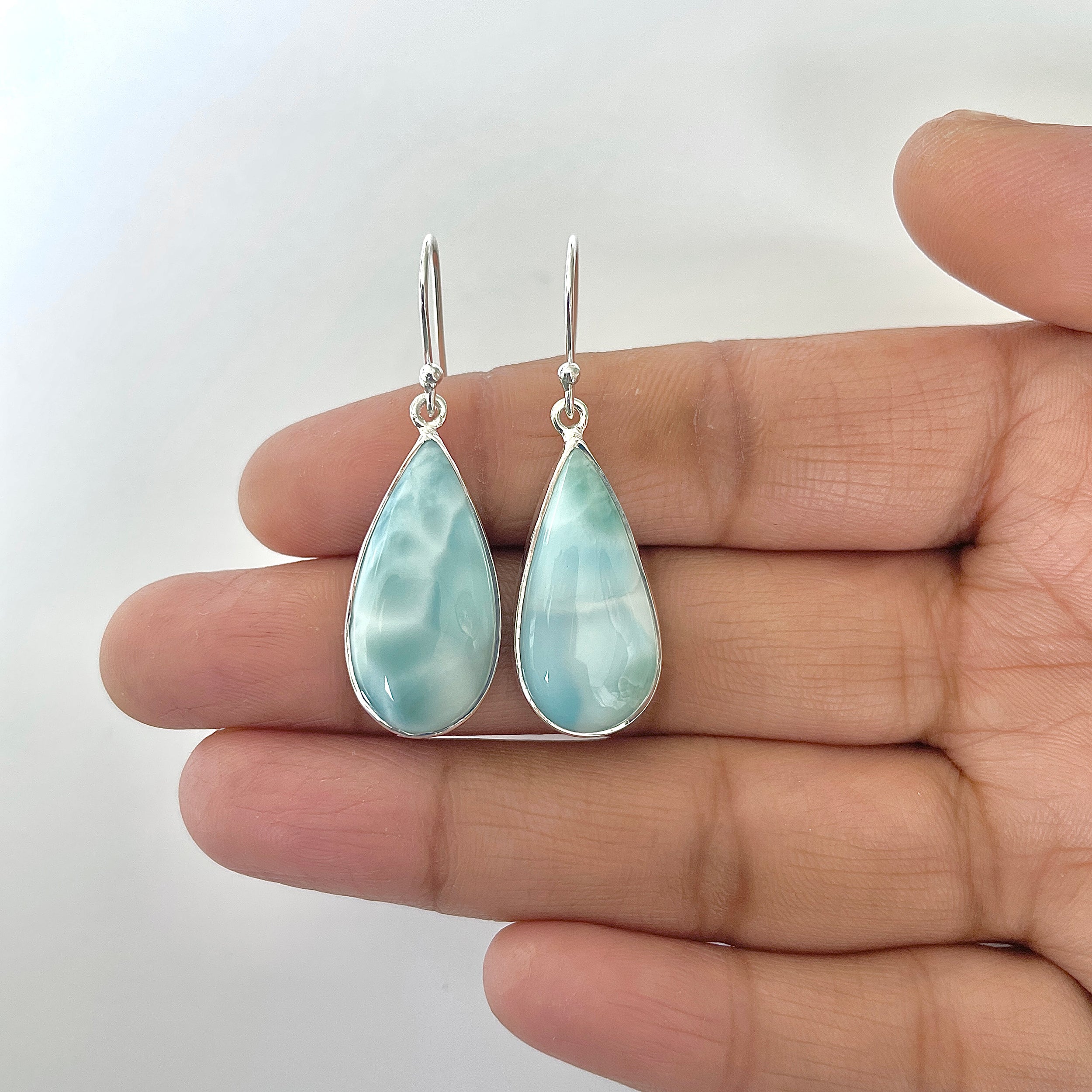 Larimar Earring-(LAR-3-20)