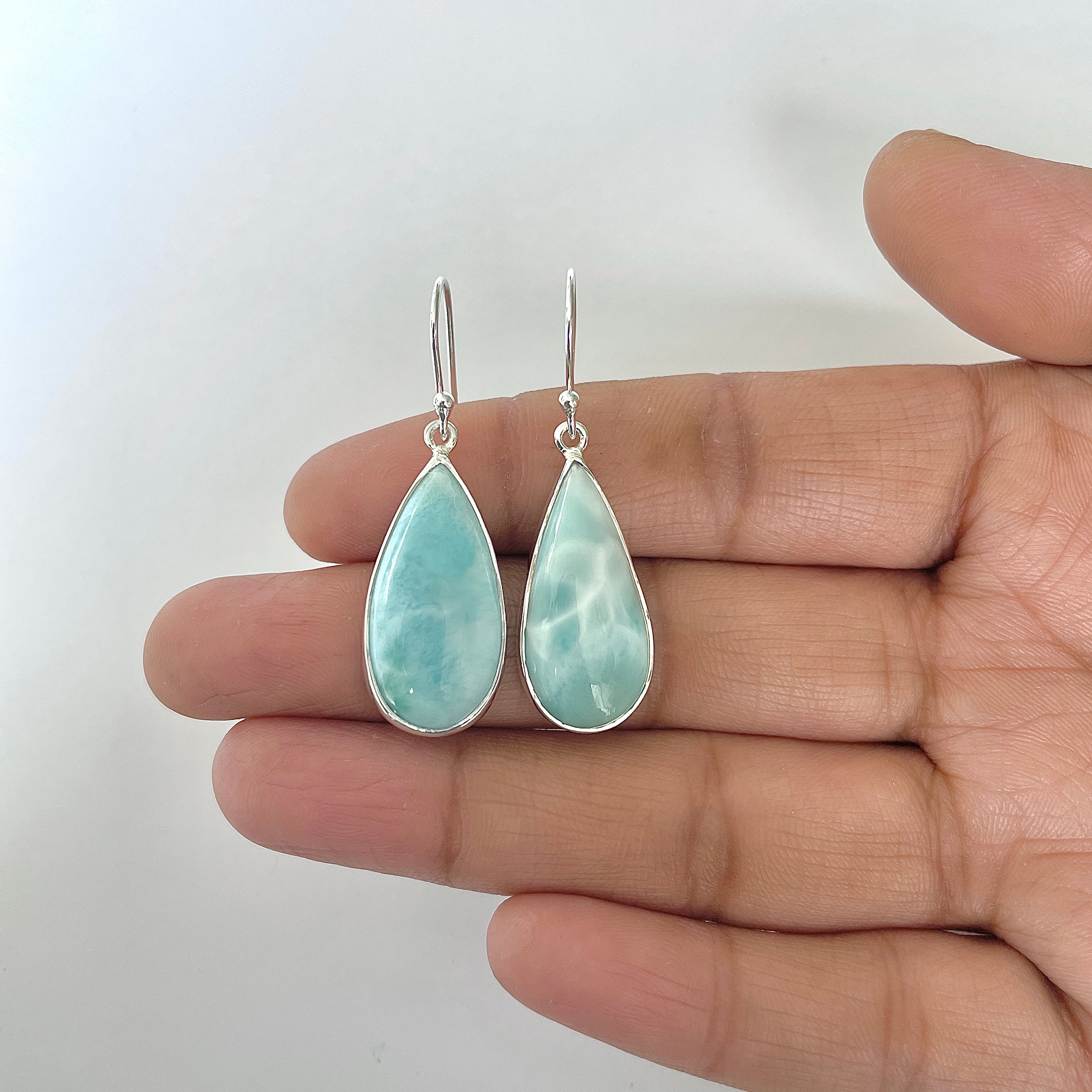 Larimar Earring-(LAR-3-22)