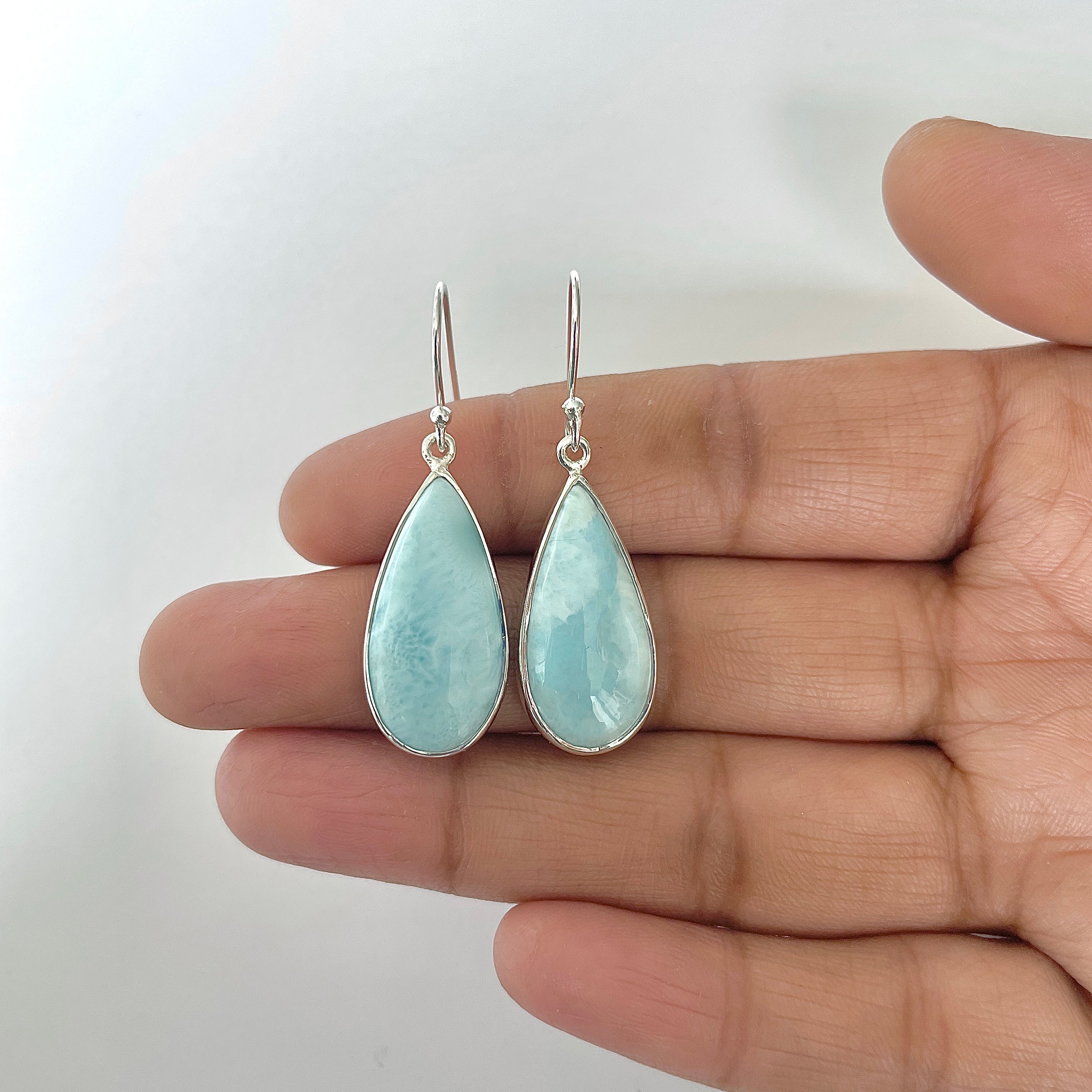 Larimar Earring-(LAR-3-23)