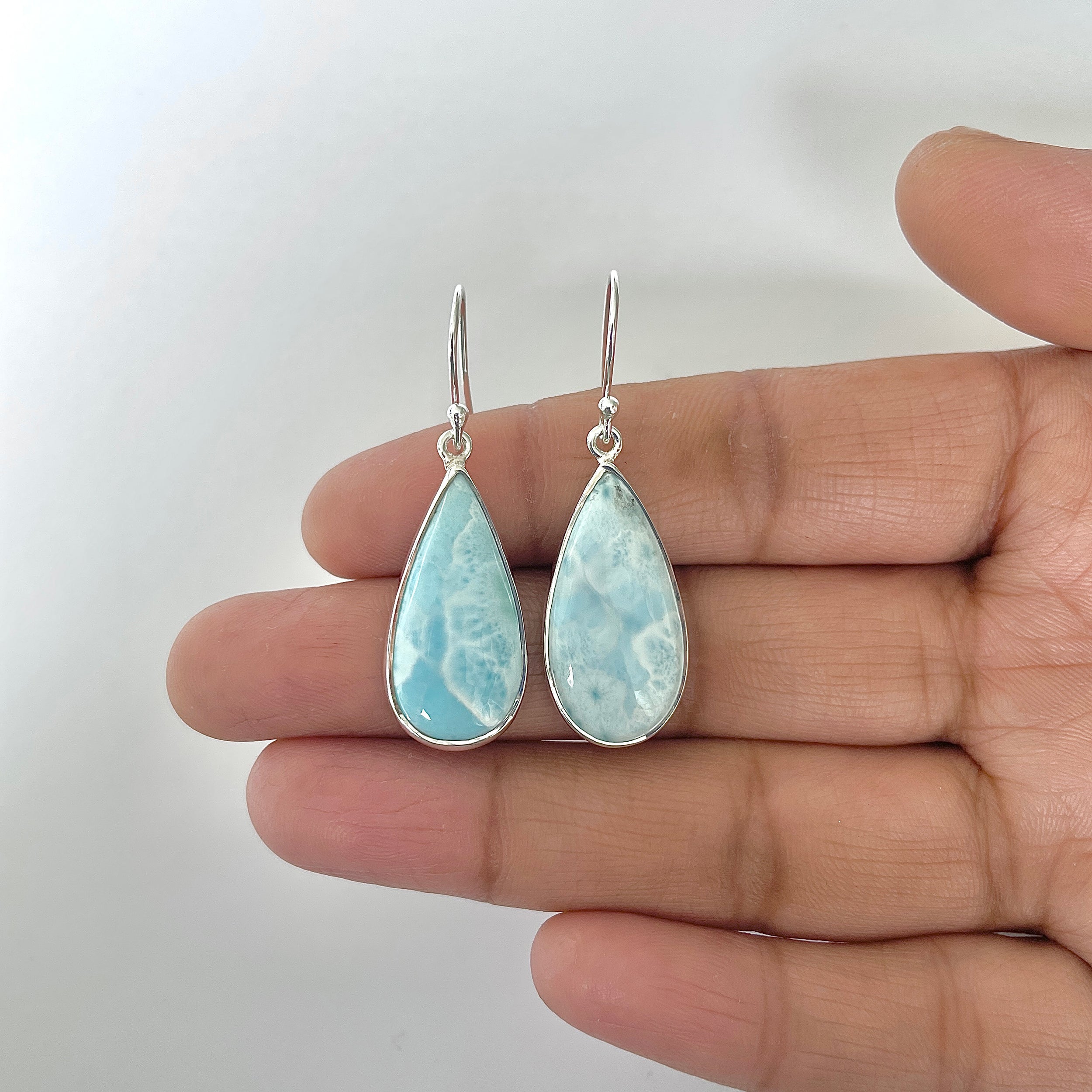 Larimar Earring-(LAR-3-24)