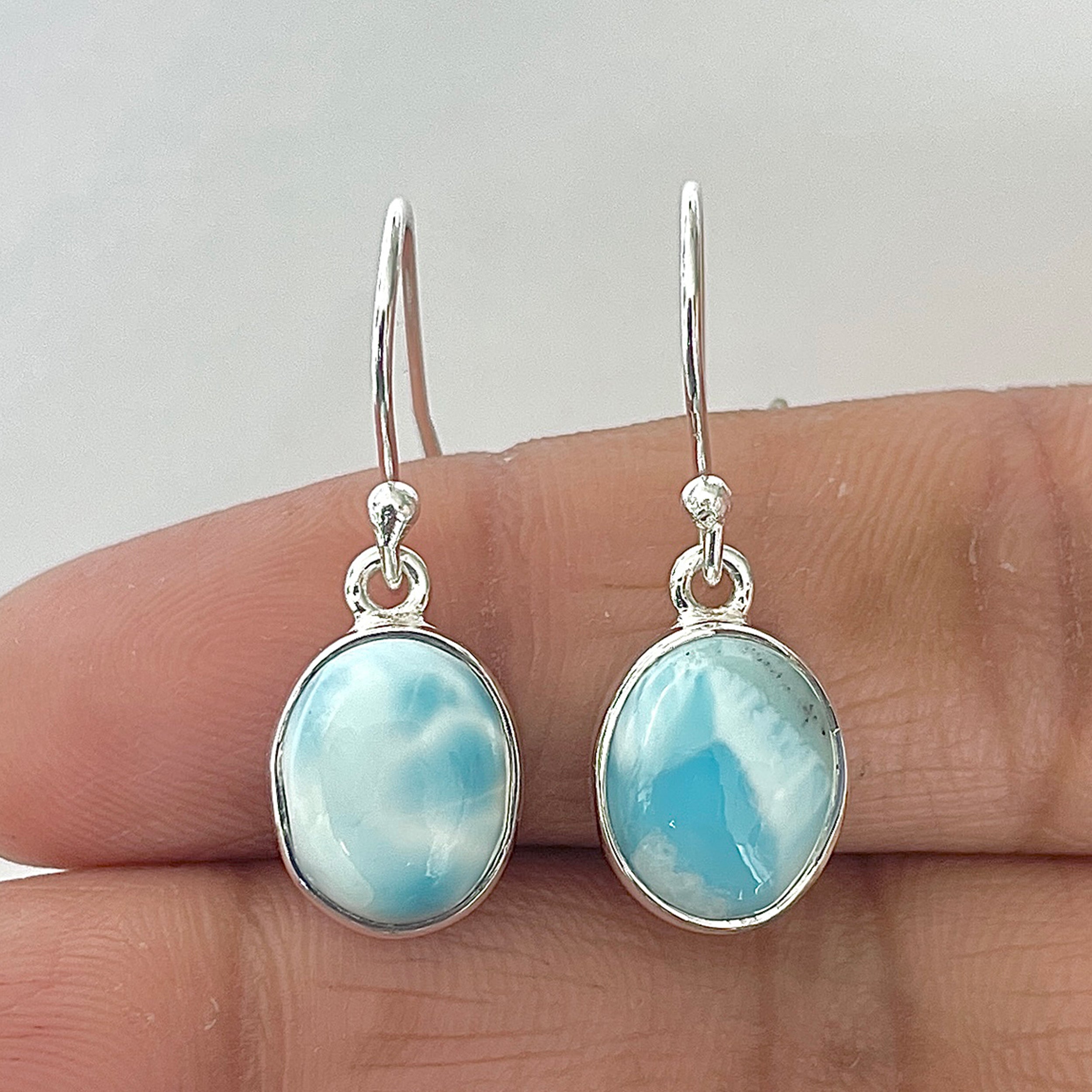 Larimar Earring-(LAR-3-34)
