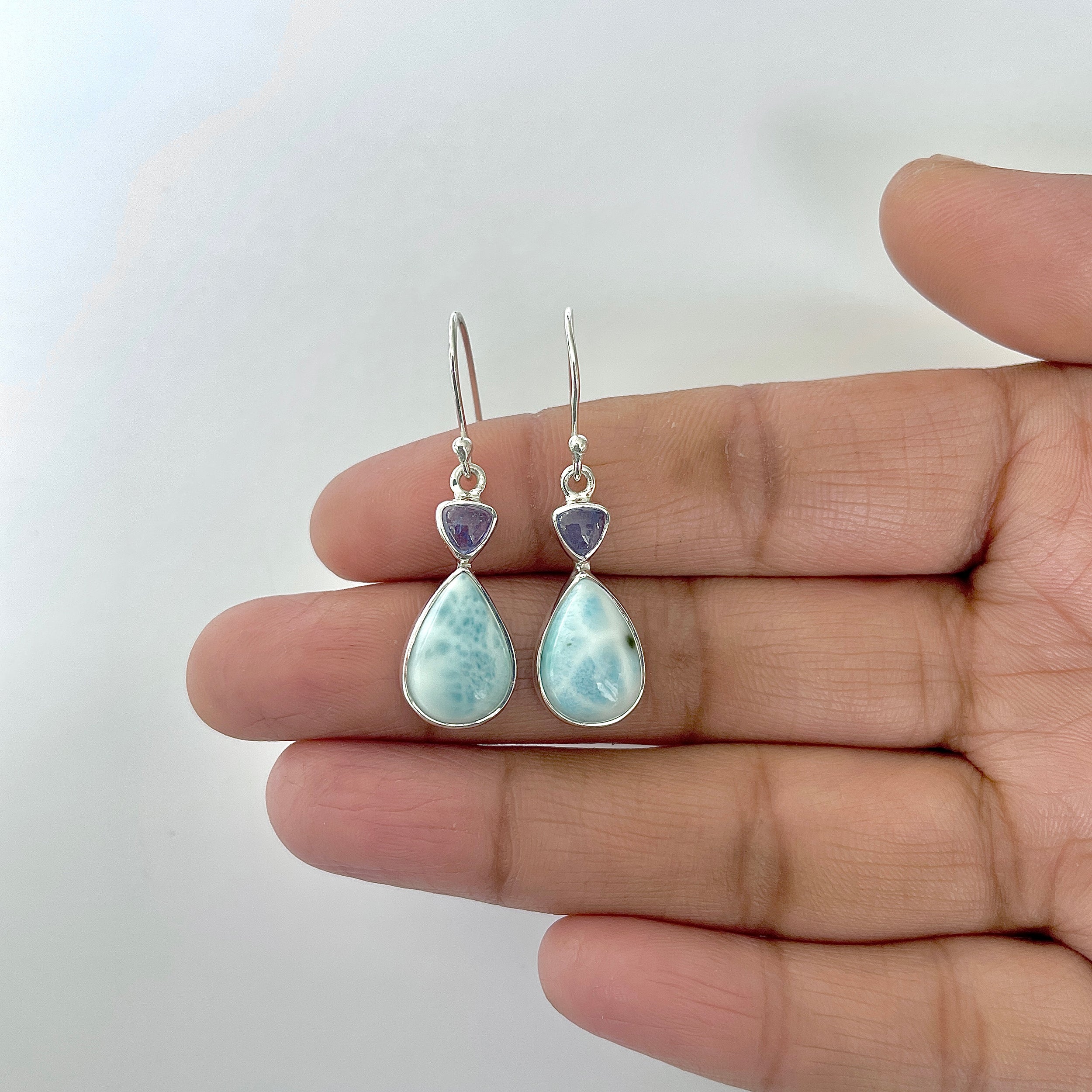Larimar Earring-(LAR-3-41)