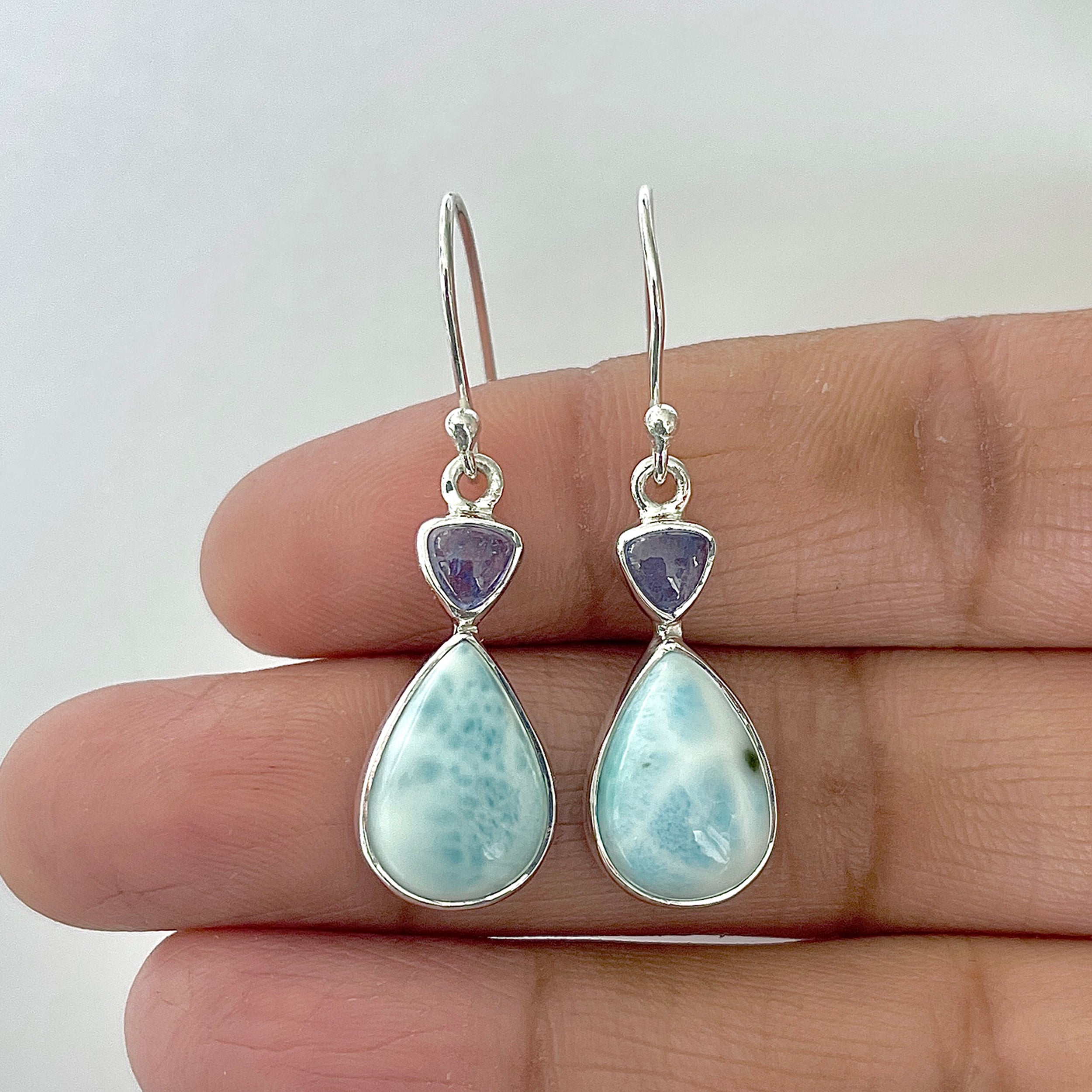 Larimar Earring-(LAR-3-41)
