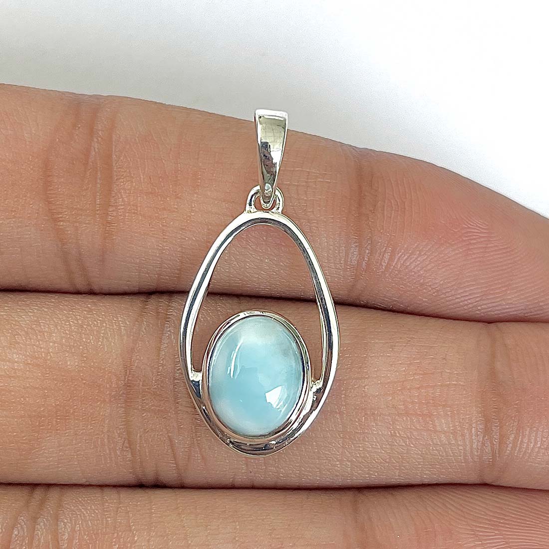 Larimar Pendant-(LAR-RDEP-116)