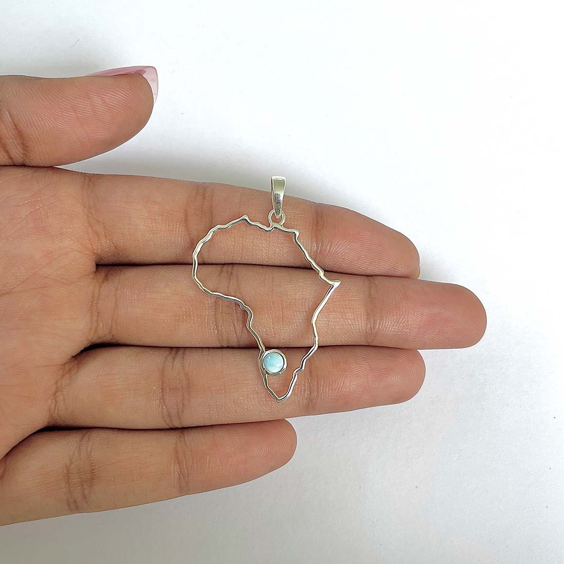 Larimar Pendant-(LAR-RDP-239)