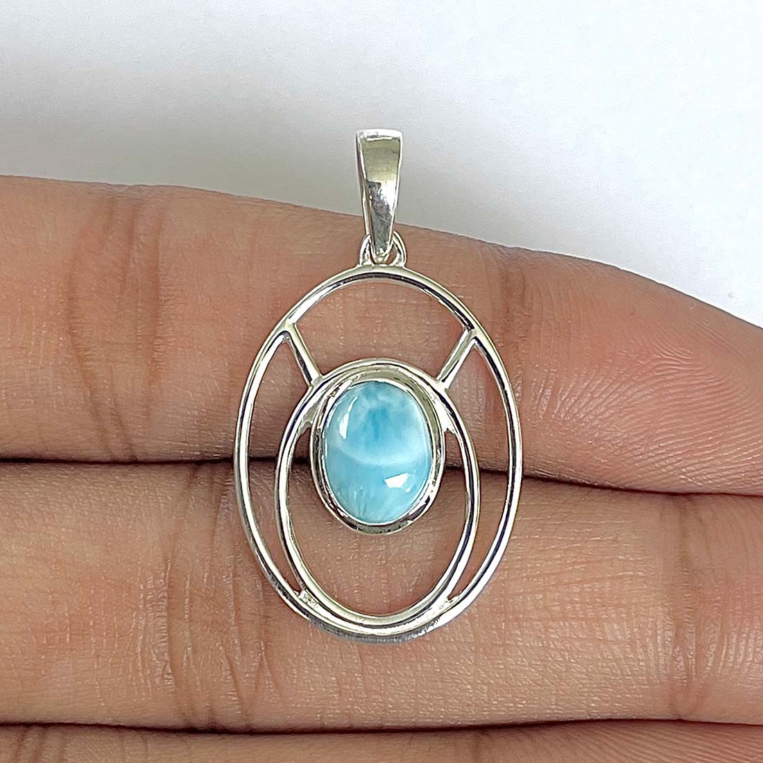 Larimar Pendant-(LAR-RDP-345)