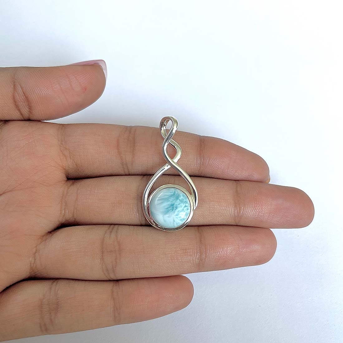 Larimar Pendant-(LAR-RDP-42)