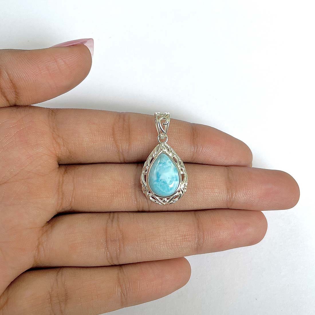Larimar Pendant-(LAR-RDP-49)