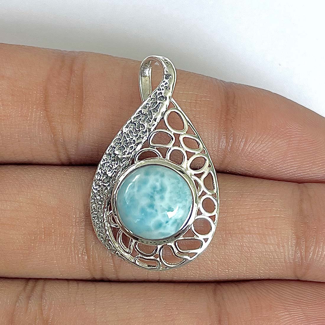 Larimar Pendant-(LAR-RDP-51)