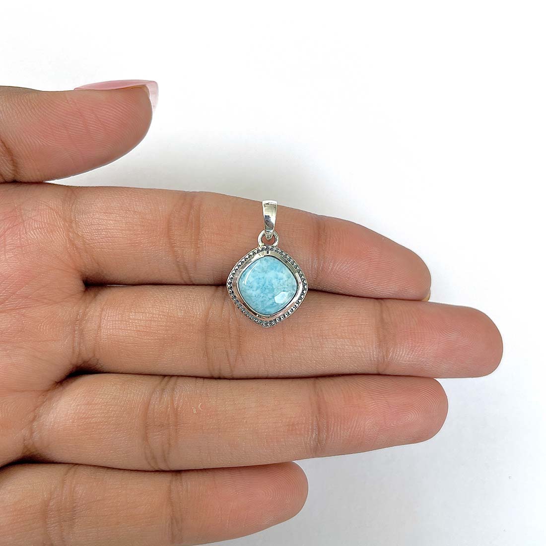 Larimar Pendant-(LAR-RDP-52)