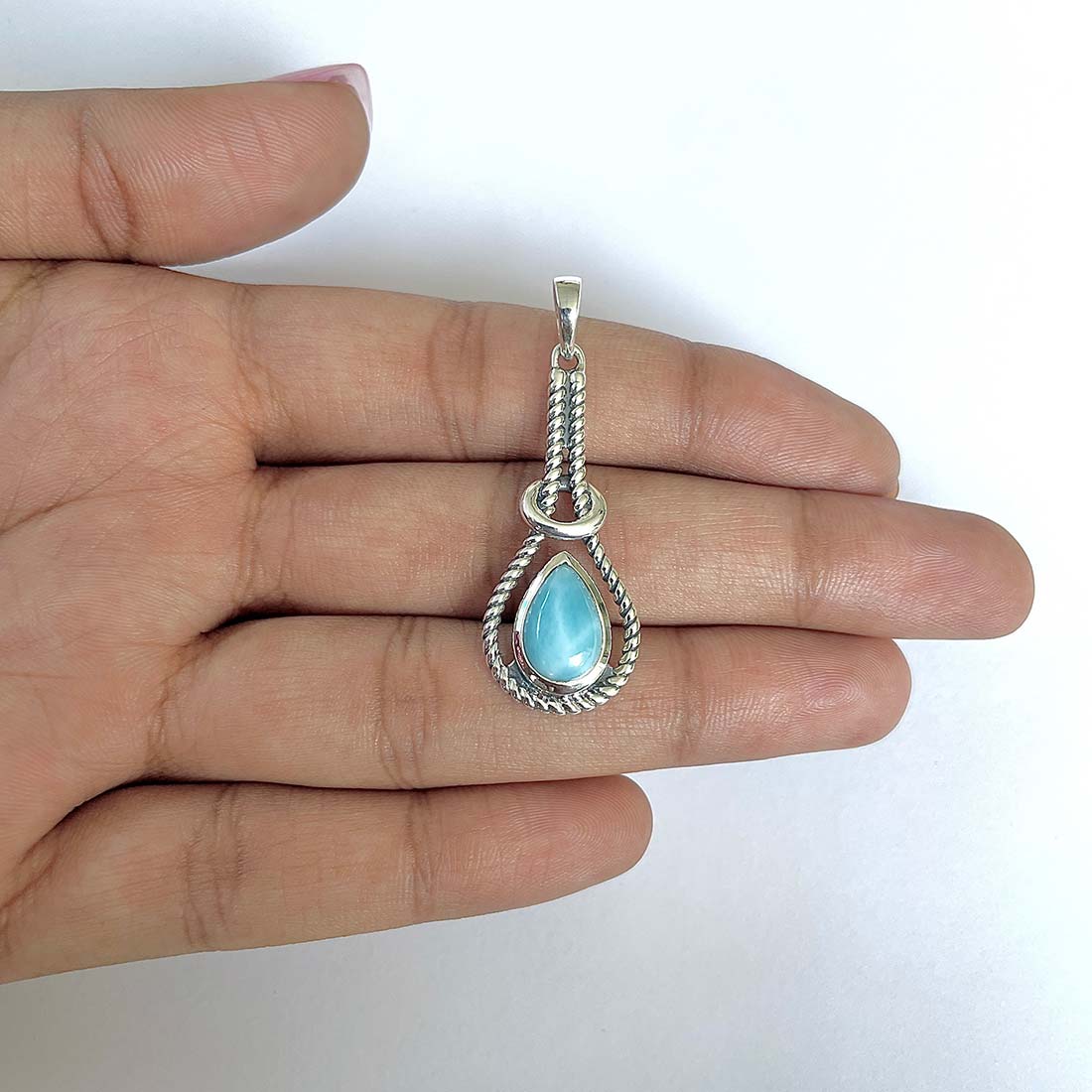Larimar Pendant-(LAR-RDP-81)