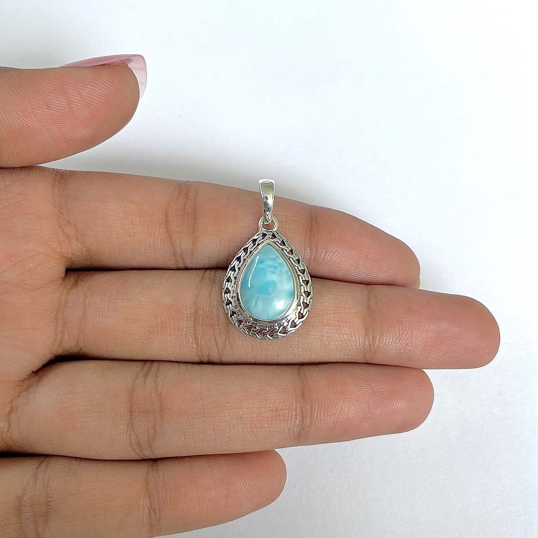 Larimar Pendant-(LAR-RDP-87)