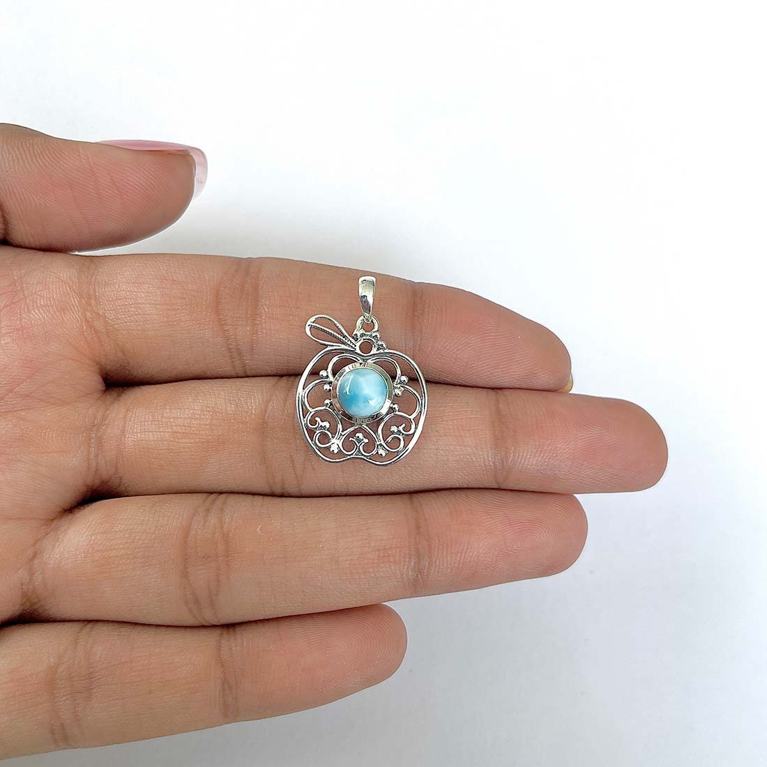 Larimar Pendant-(LAR-RDP-88)