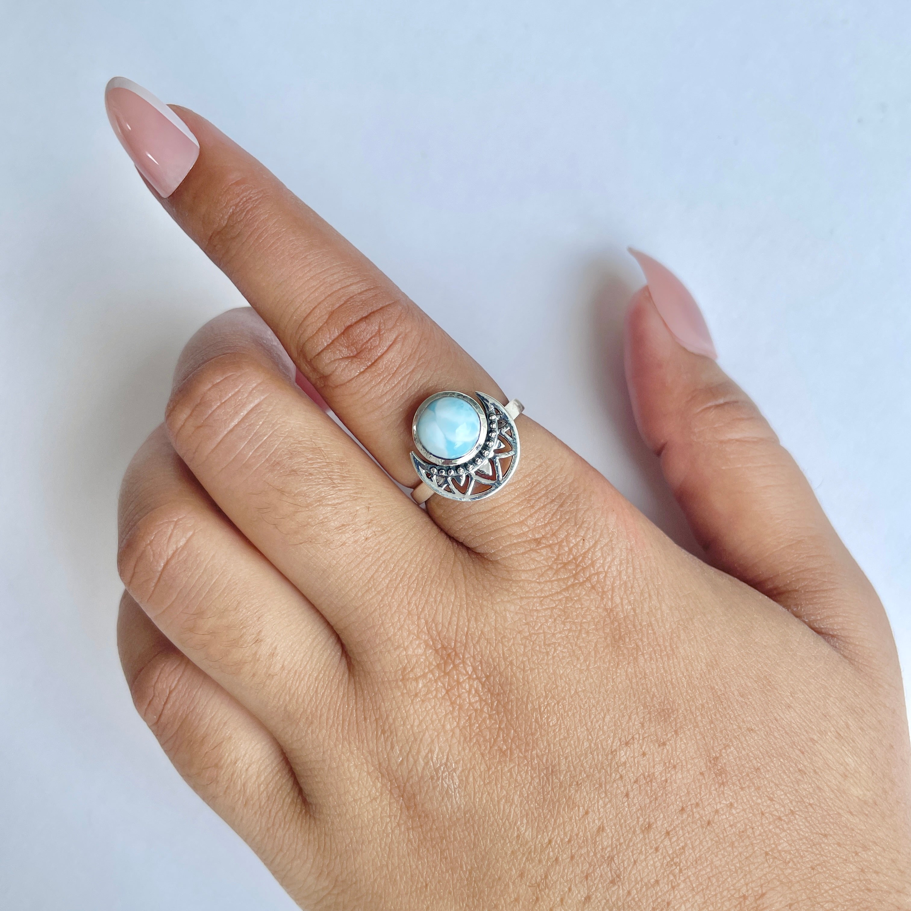 Larimar Ring-(LAR-RDR-1000.)