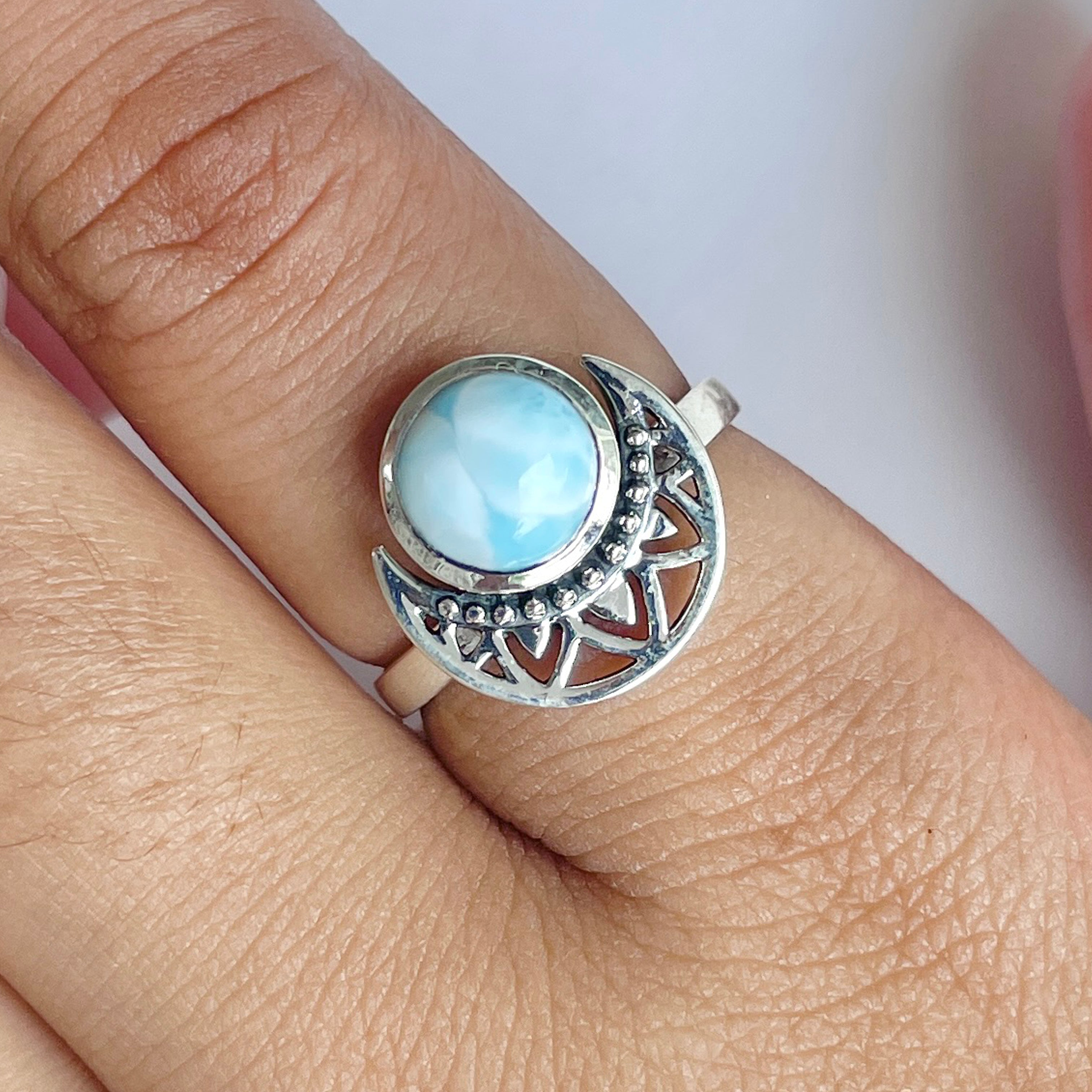 Larimar Ring-(LAR-RDR-1000.)