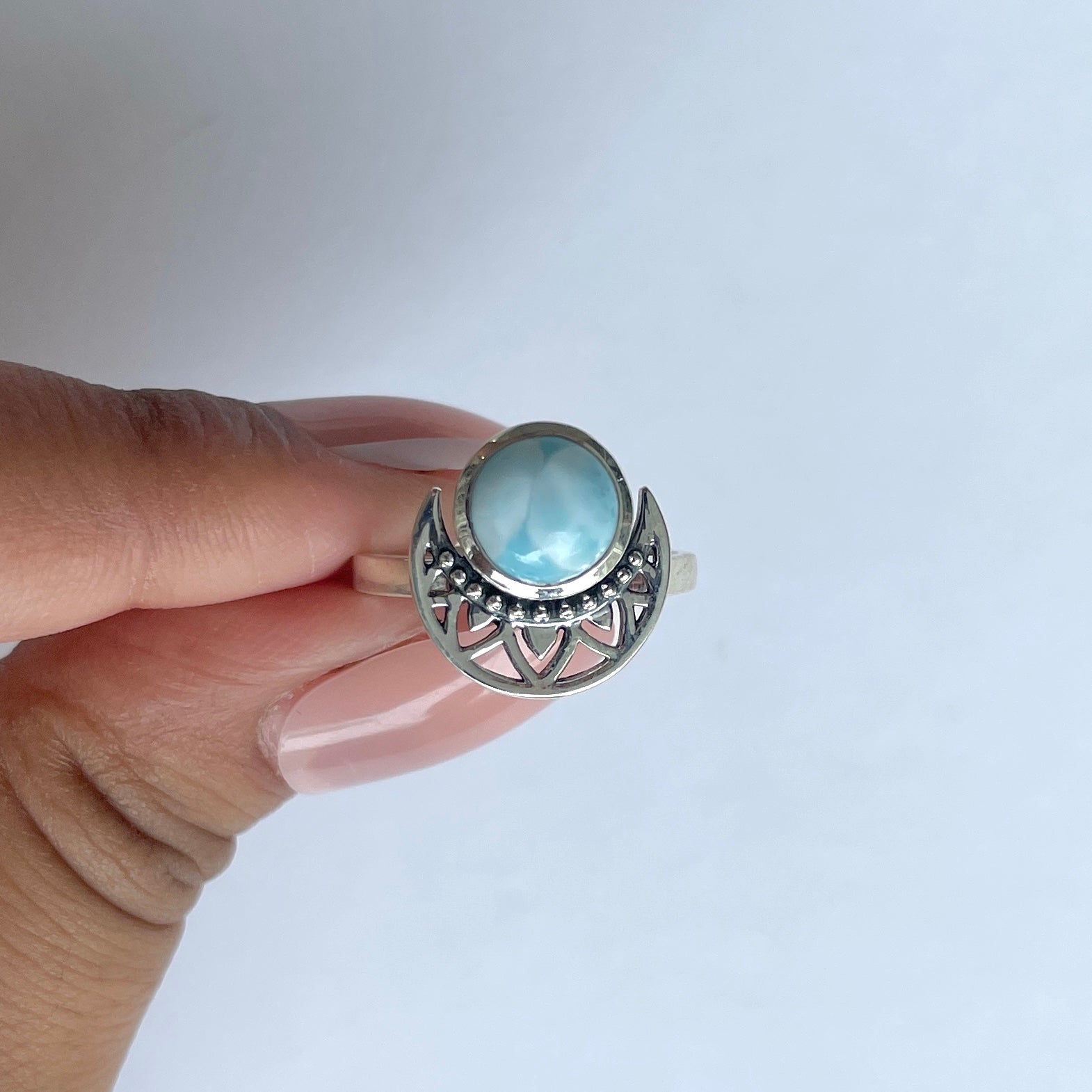 Larimar Ring-(LAR-RDR-1000.) – Rananjay Exports