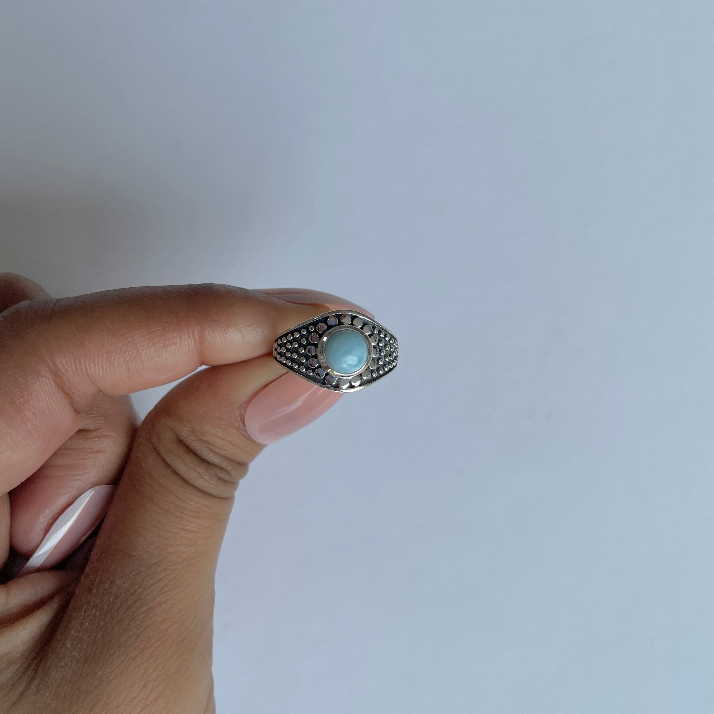 Larimar Ring-(LAR-RDR-1035.)