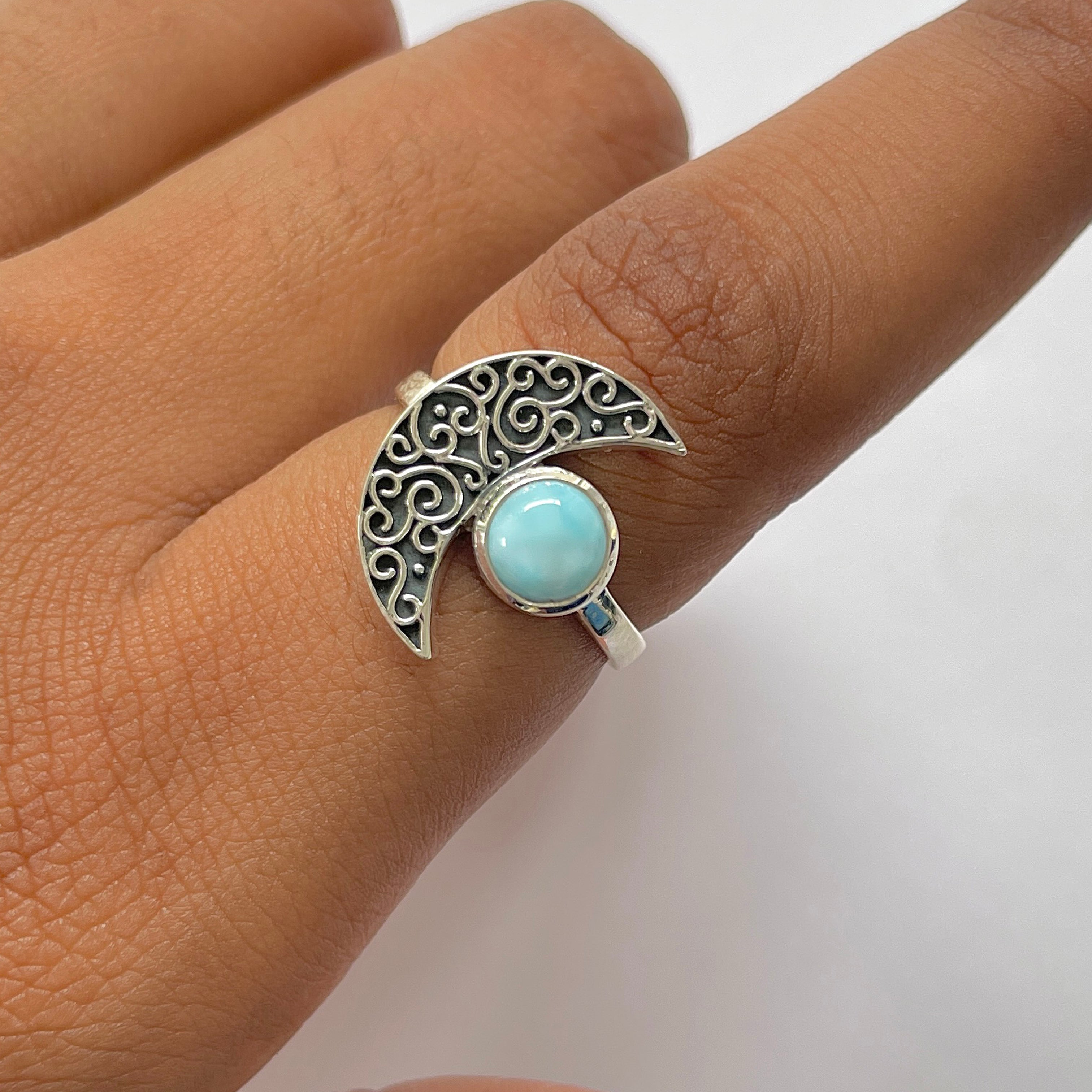 Larimar Ring-(LAR-RDR-1192.)