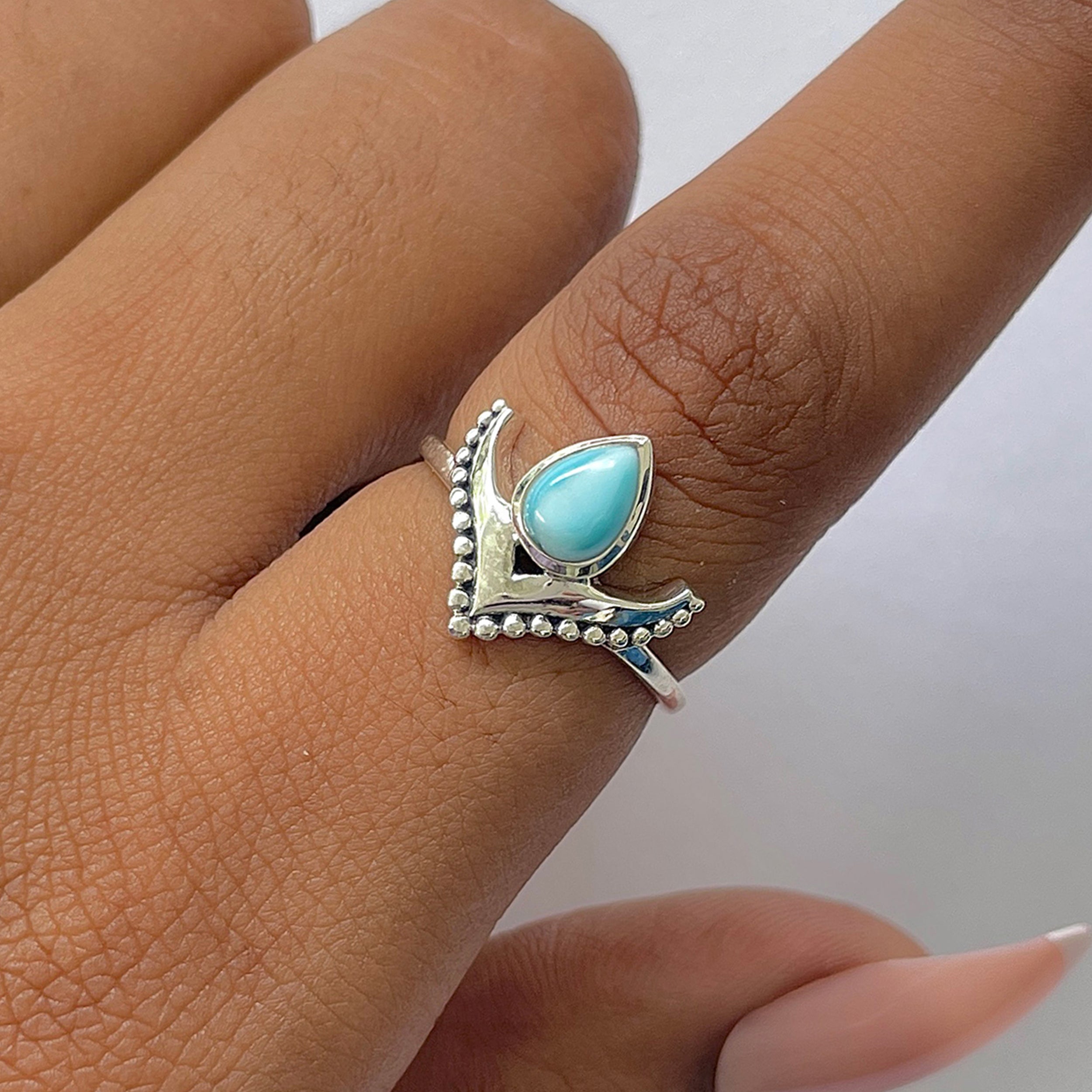 Larimar Ring-(LAR-RDR-1269.)