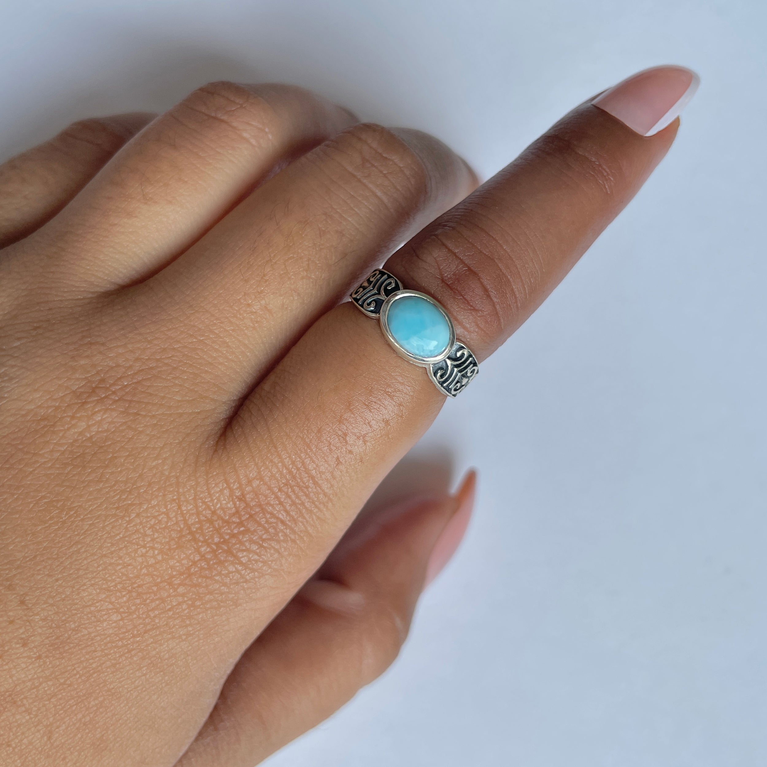 Larimar Ring-(LAR-RDR-1285.)
