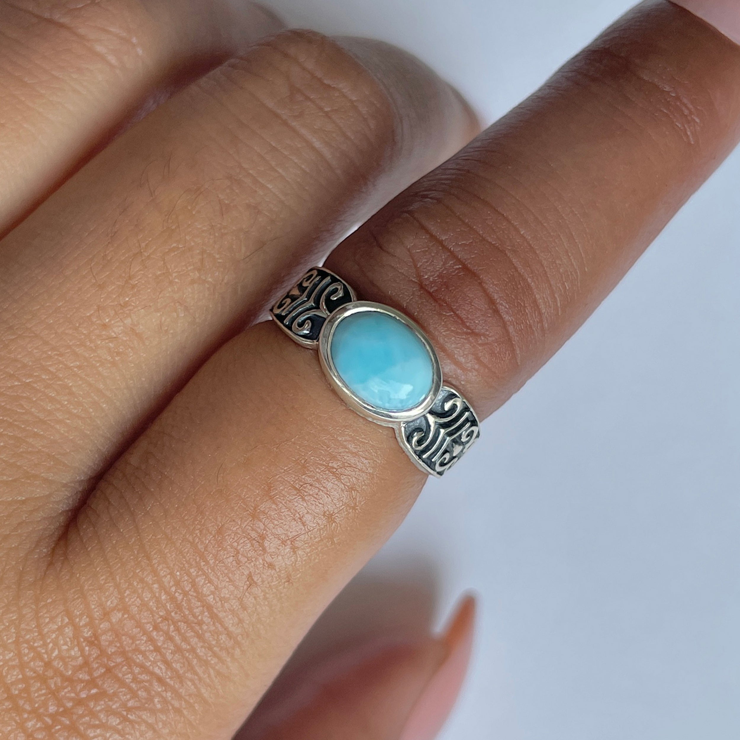 Larimar Ring-(LAR-RDR-1285.)
